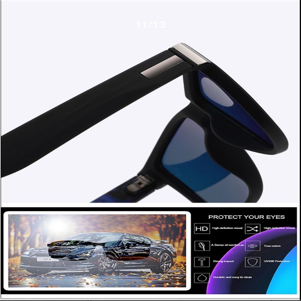 Men Women Tinted Myopia Nearsighted Glasses Square Frame Sunglasses -0.5 to -6.0