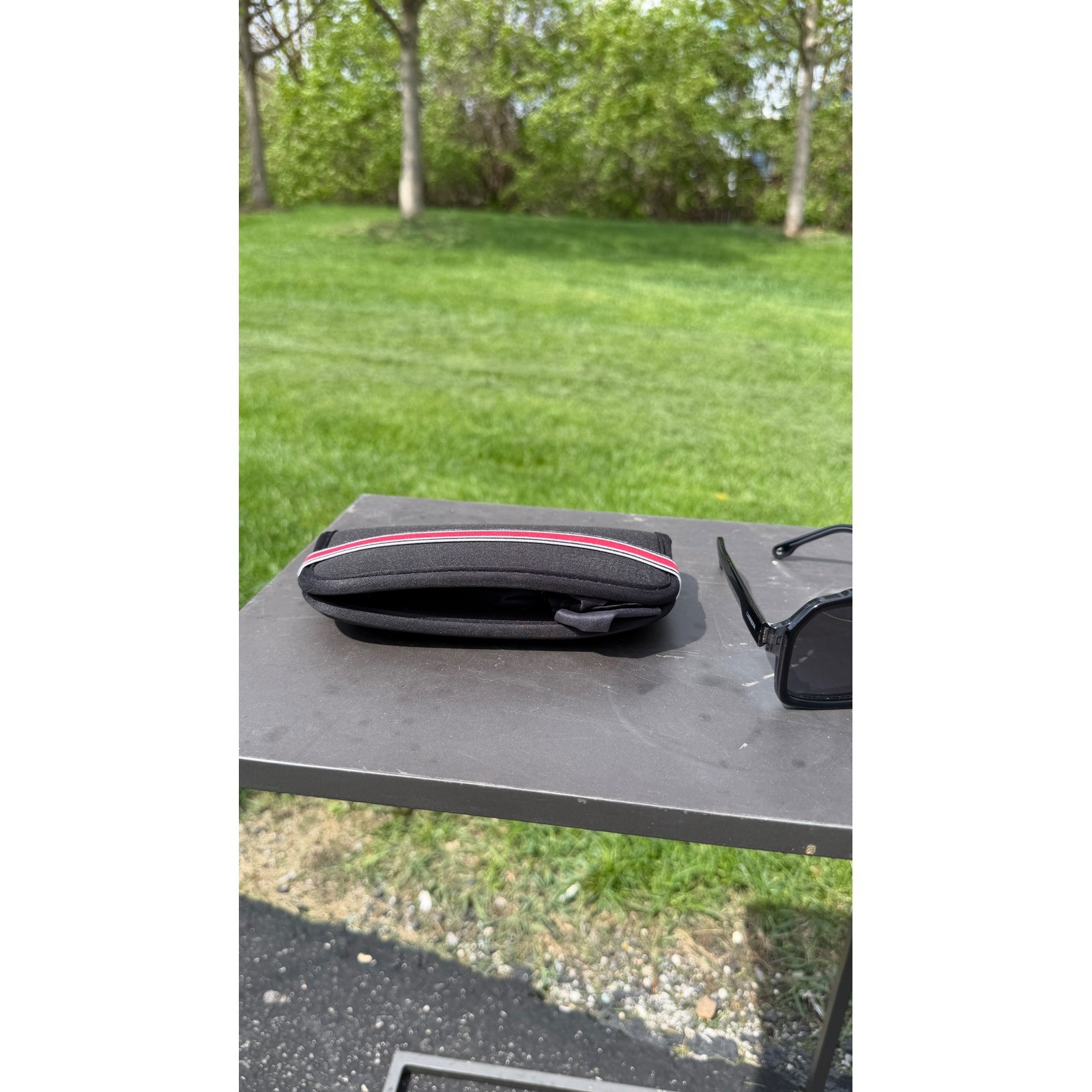 Carrera Black Navigator Sunglasses with Branded Soft Case Flat Top Sporty Style