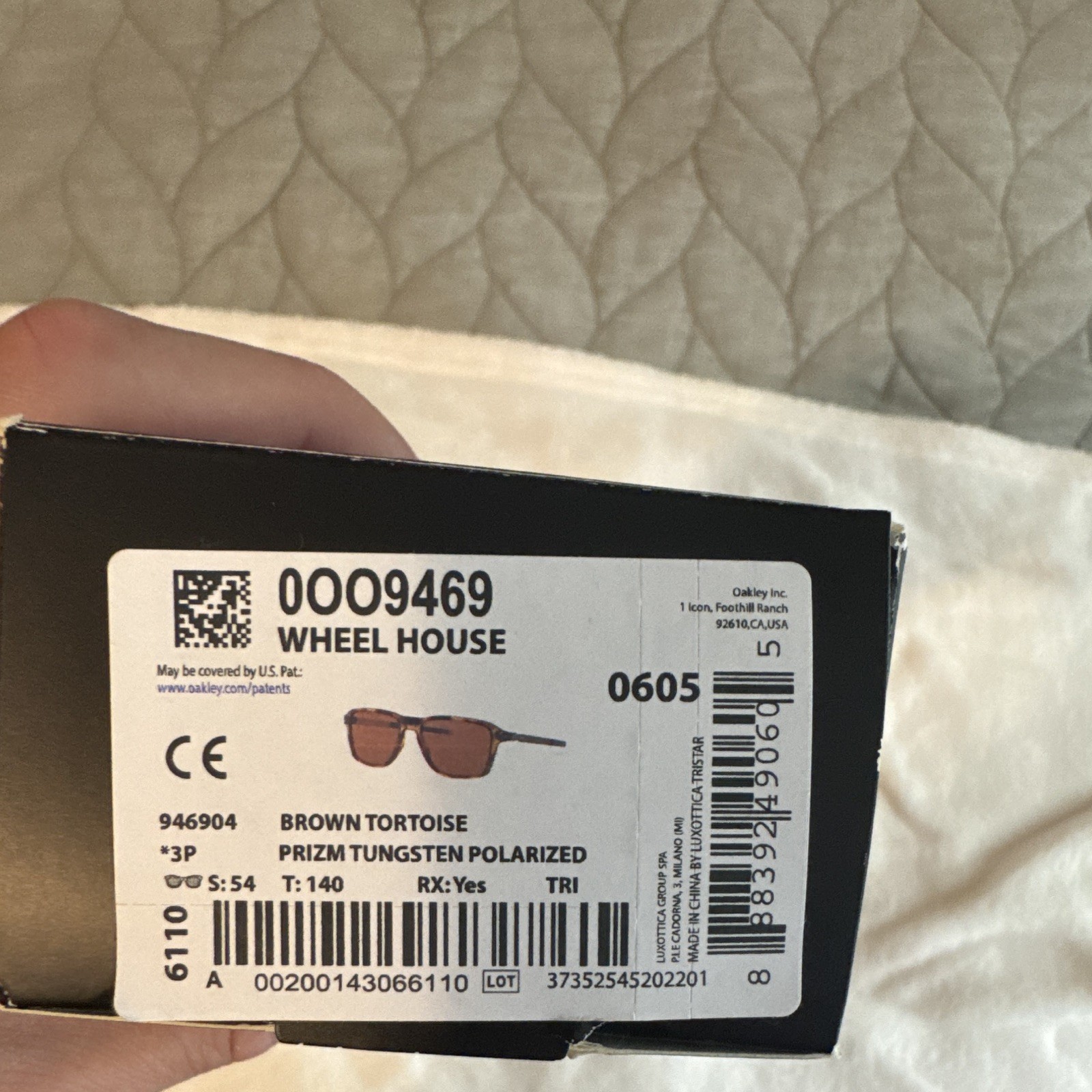 Oakley Wheel House Square Sunglasses Tortoise Brown Prizm Polarized 140mm