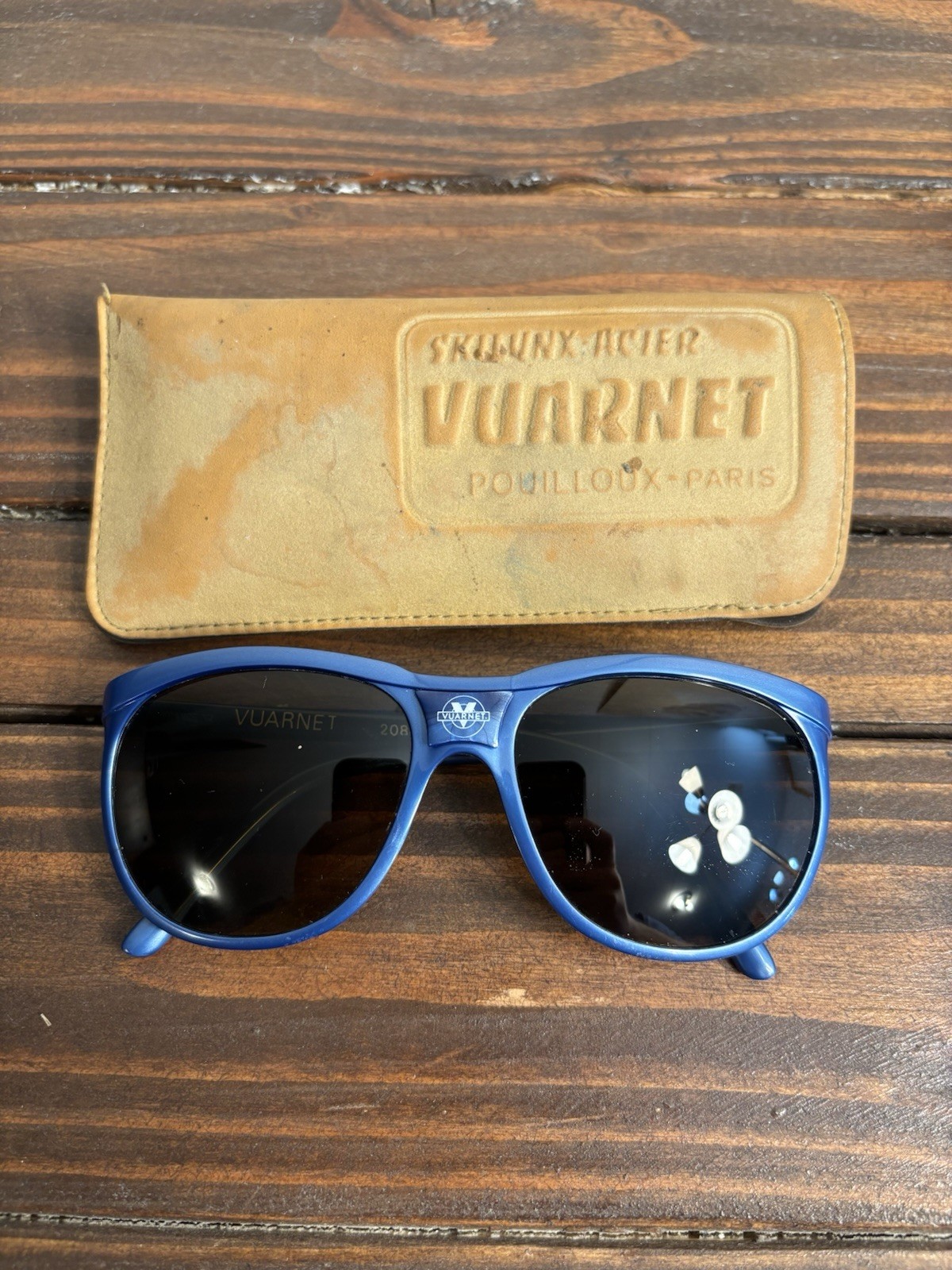VTG Vuarnet PX 2000 2084 Blue Sunglasses Original Lenses France