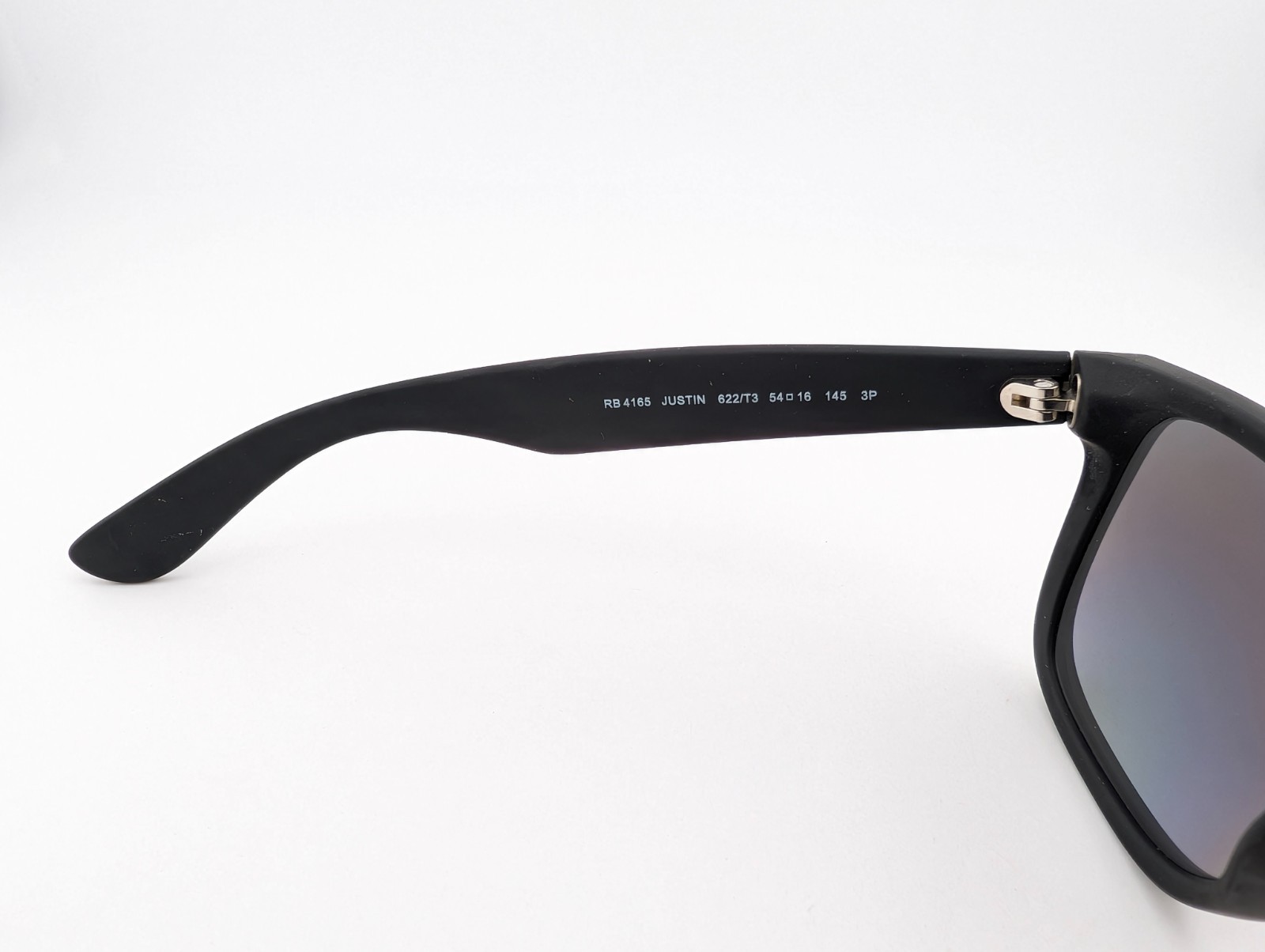 Ray-Ban Sunglasses, Polarized Lenses, Justin RB 4165 622/T3 Matte Blk, 54-16-145