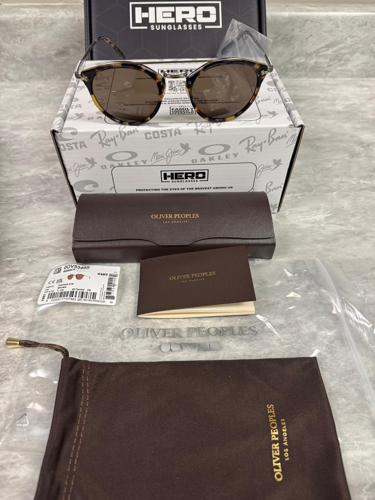 OLIVER PEOPLES | NEW | REMICK | 5349S 140773 | TORTOISE | BROWN