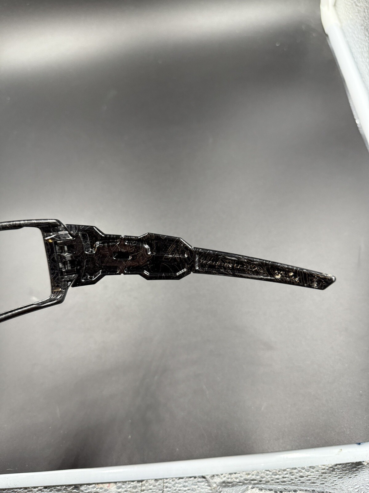 Oakley Oil Rig II Polished Black w/Silver Ghost Text Frame