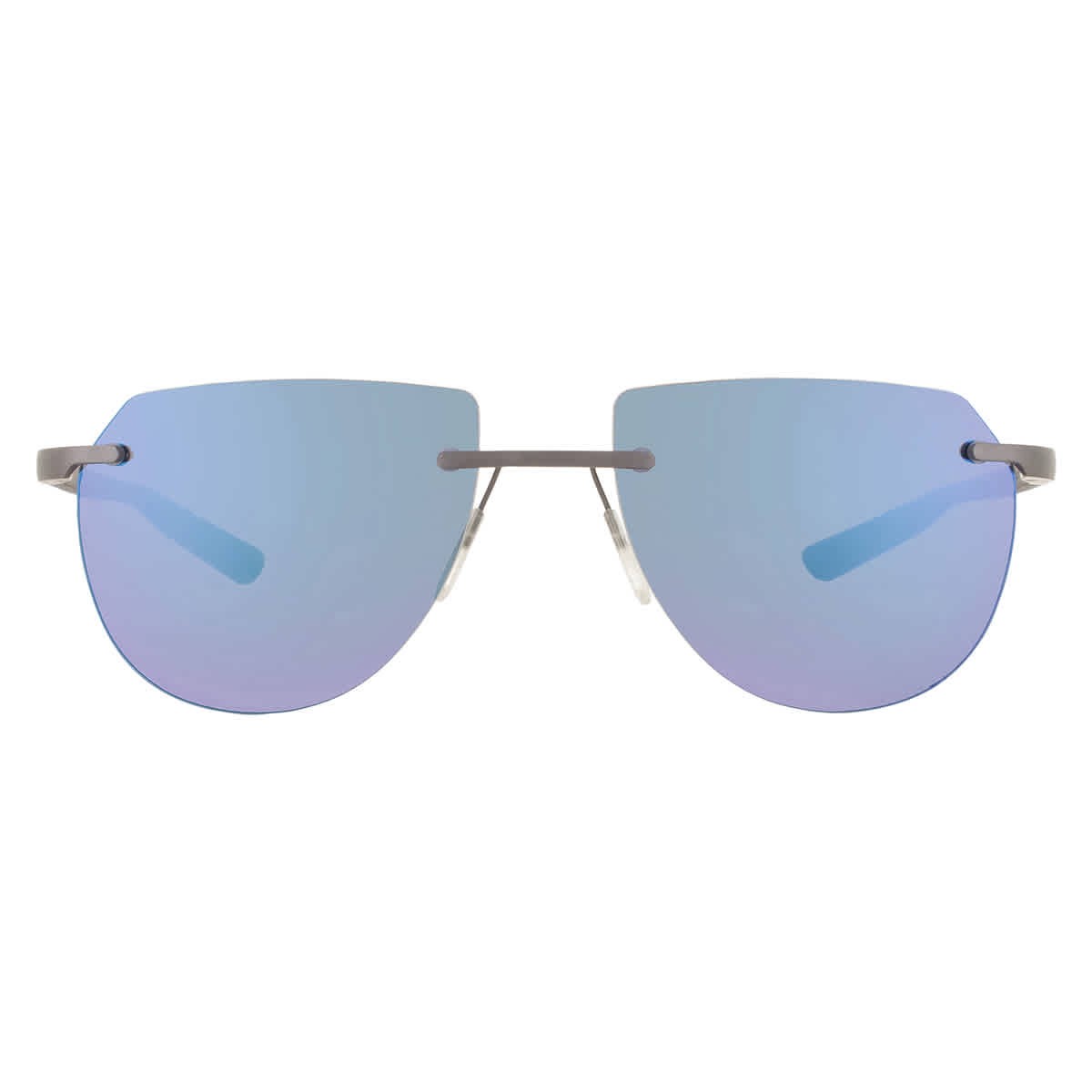 McLaren Blue Mirror Irregular Unisex Sunglasses MLMS-85S01 C04 57 MLMS-85S01 C04