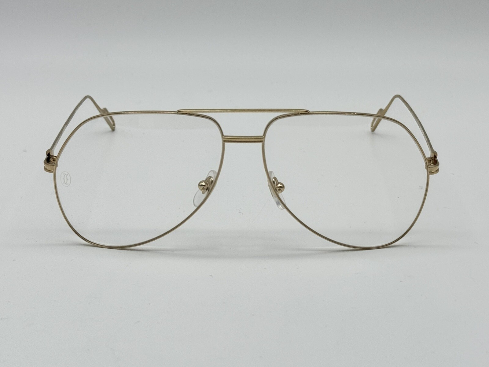 PREMIERE C DE CARTIER PILOT SHAPE GOLD EYEGLASSES CT0116O NEW 100% GENUINE $1425