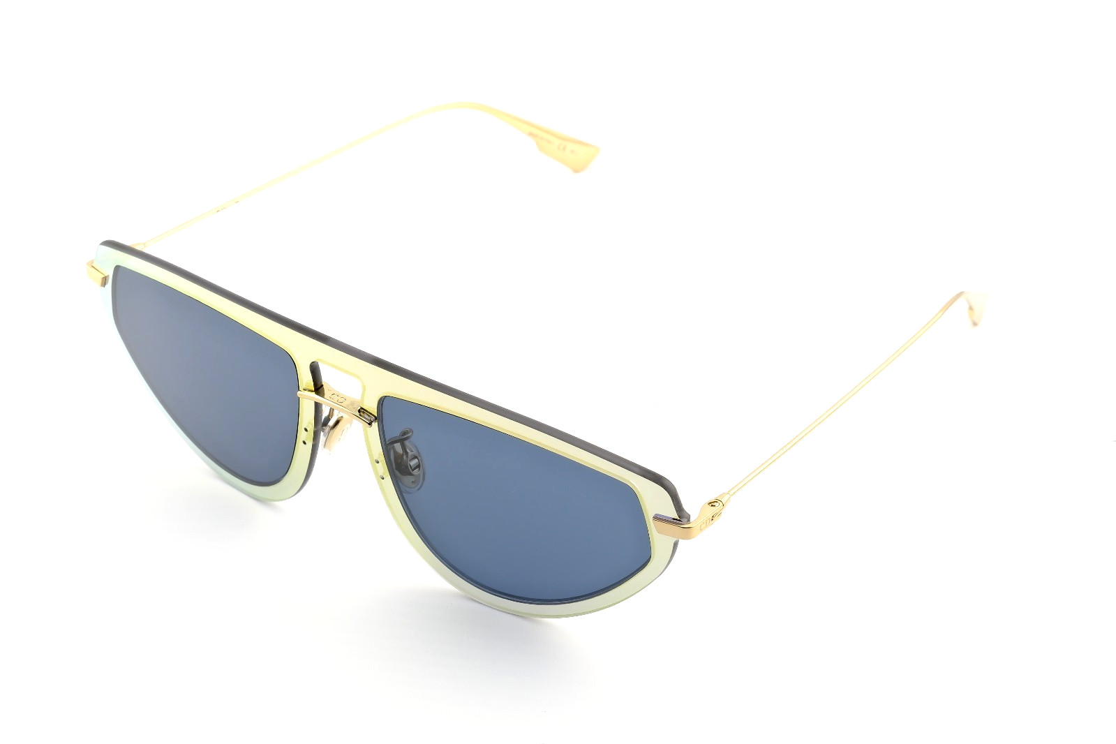 Christian Dior DIORULTIME2 LKSA9 Gold Blue Sunglasses 56-17-145 Excellent