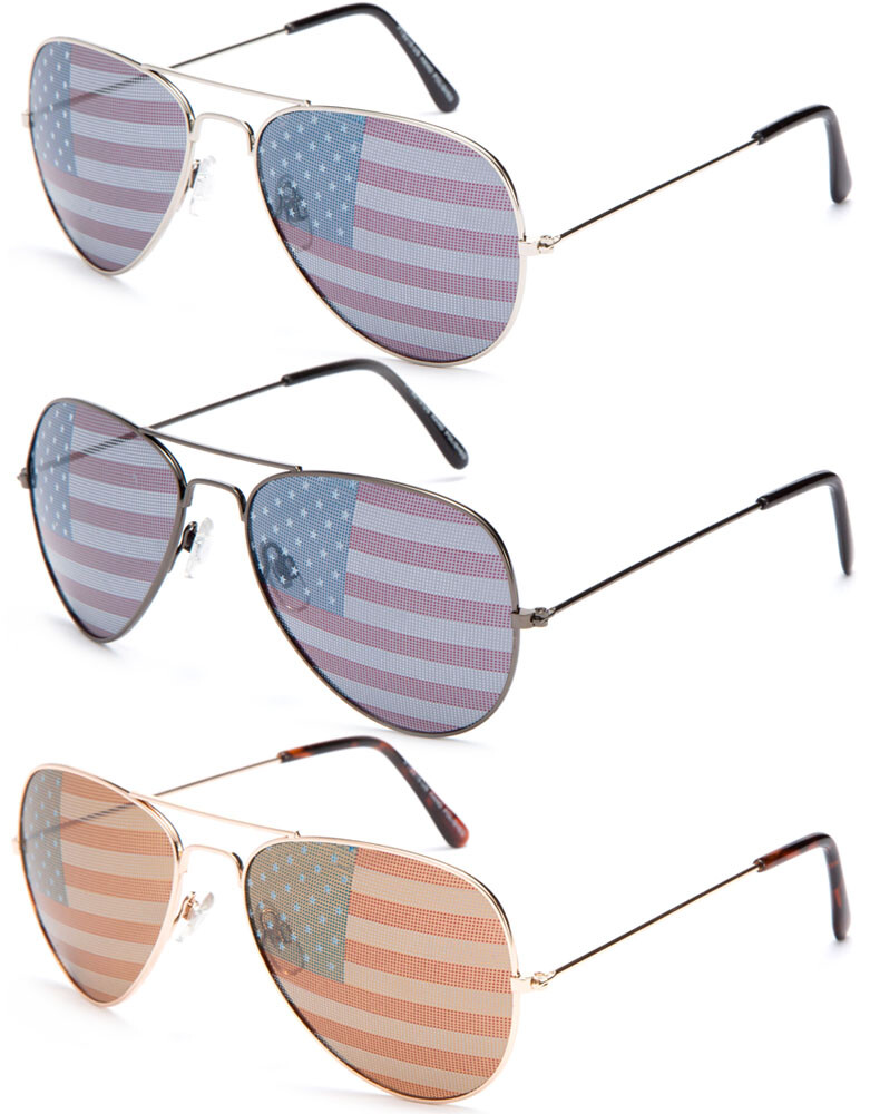Aviator Sunglasses Election America USA United States Flag Eyewear Patriotic