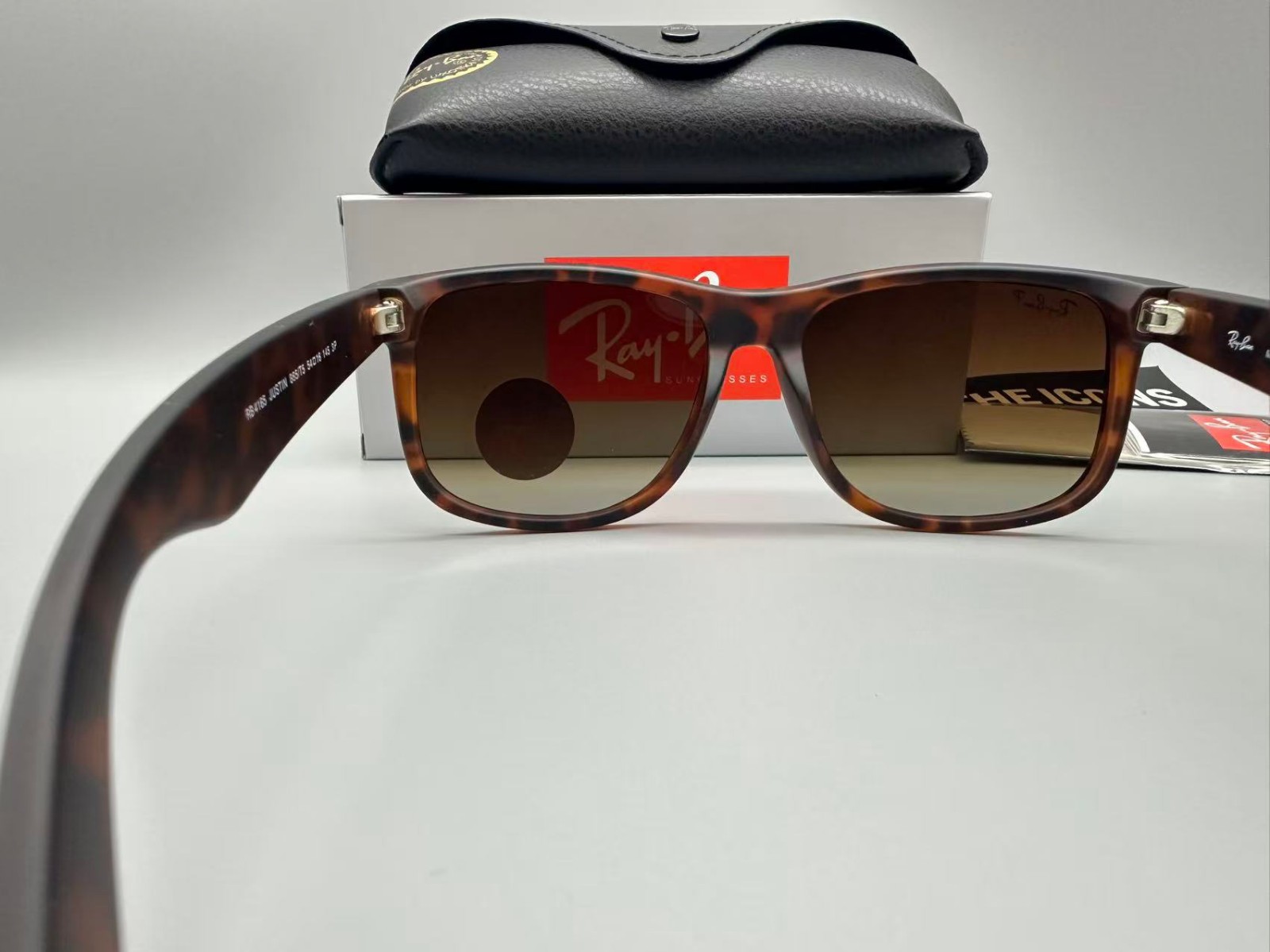 Ray-Ban RB4165 Justin Classic Men’s Brown Polarized Sunglasses Matte Havana 54mm
