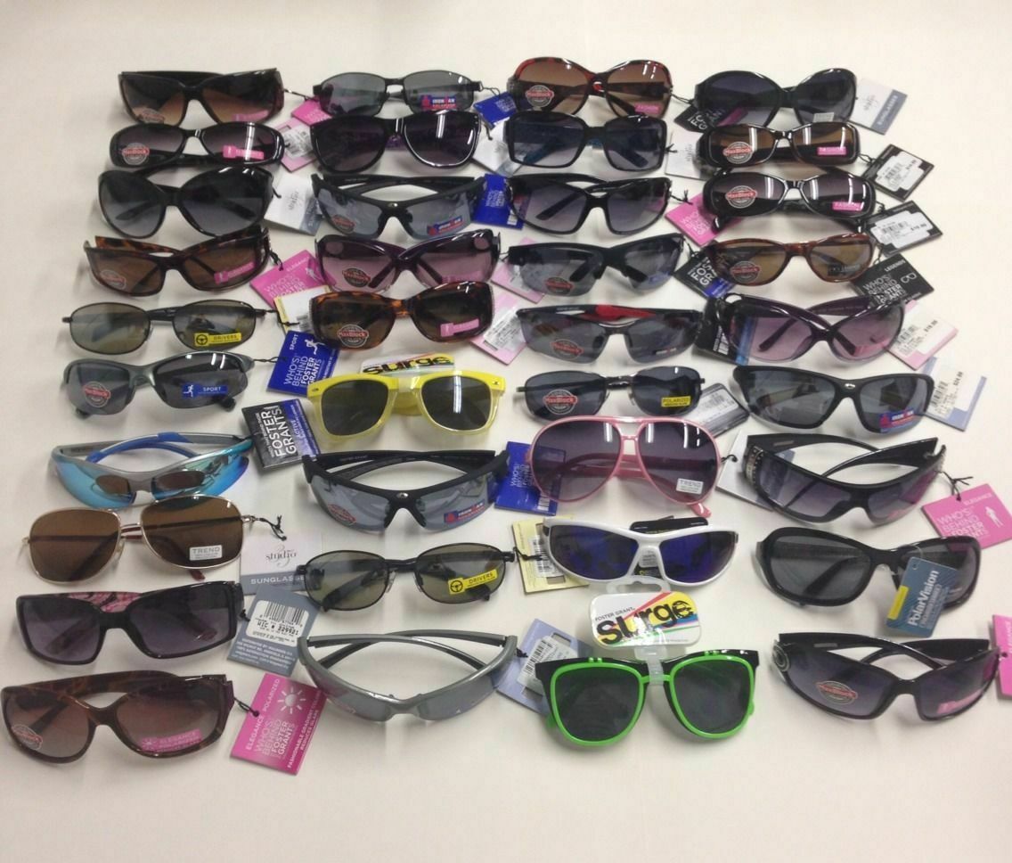 Wholesale lot 50 Pairs FOSTER GRANT and FGX Affiliated Brands – Sunglasses DEAL!