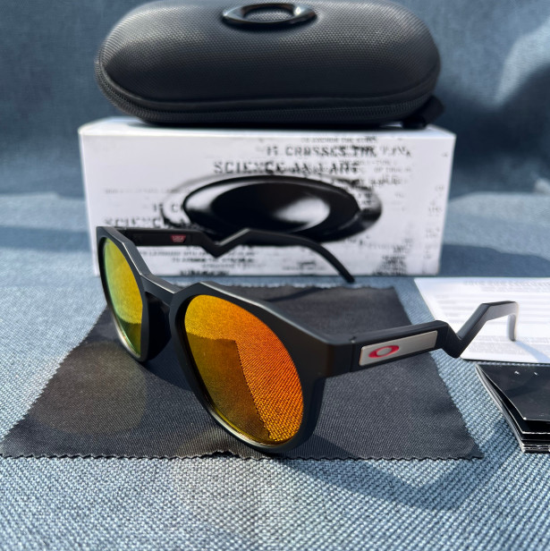 Oakley OO 9464 Hstn Matte Black Prizm Orange Unisex Womens Mens Sunglasses