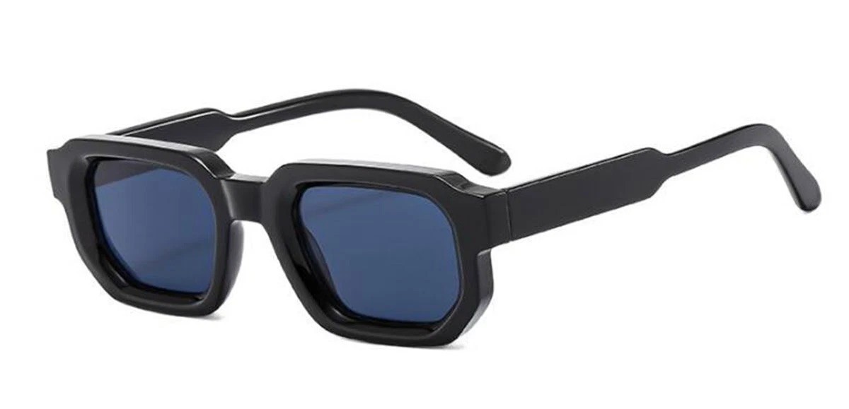 Clear Lens Square Sunglasses Hip Hop Cholo Streetwear Classic Shades Music Trend