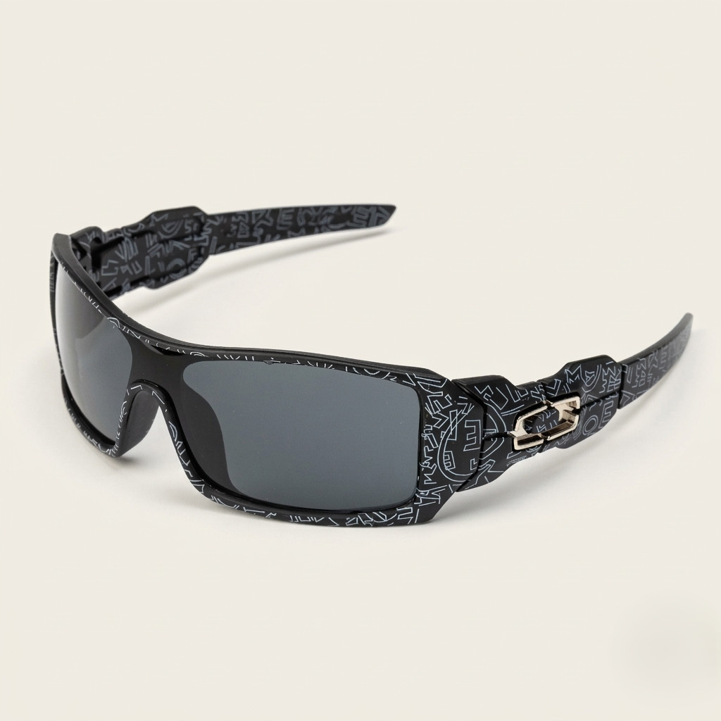 Oakley Men’s Oil Rig Sunglasses Black Design Polarized UV400