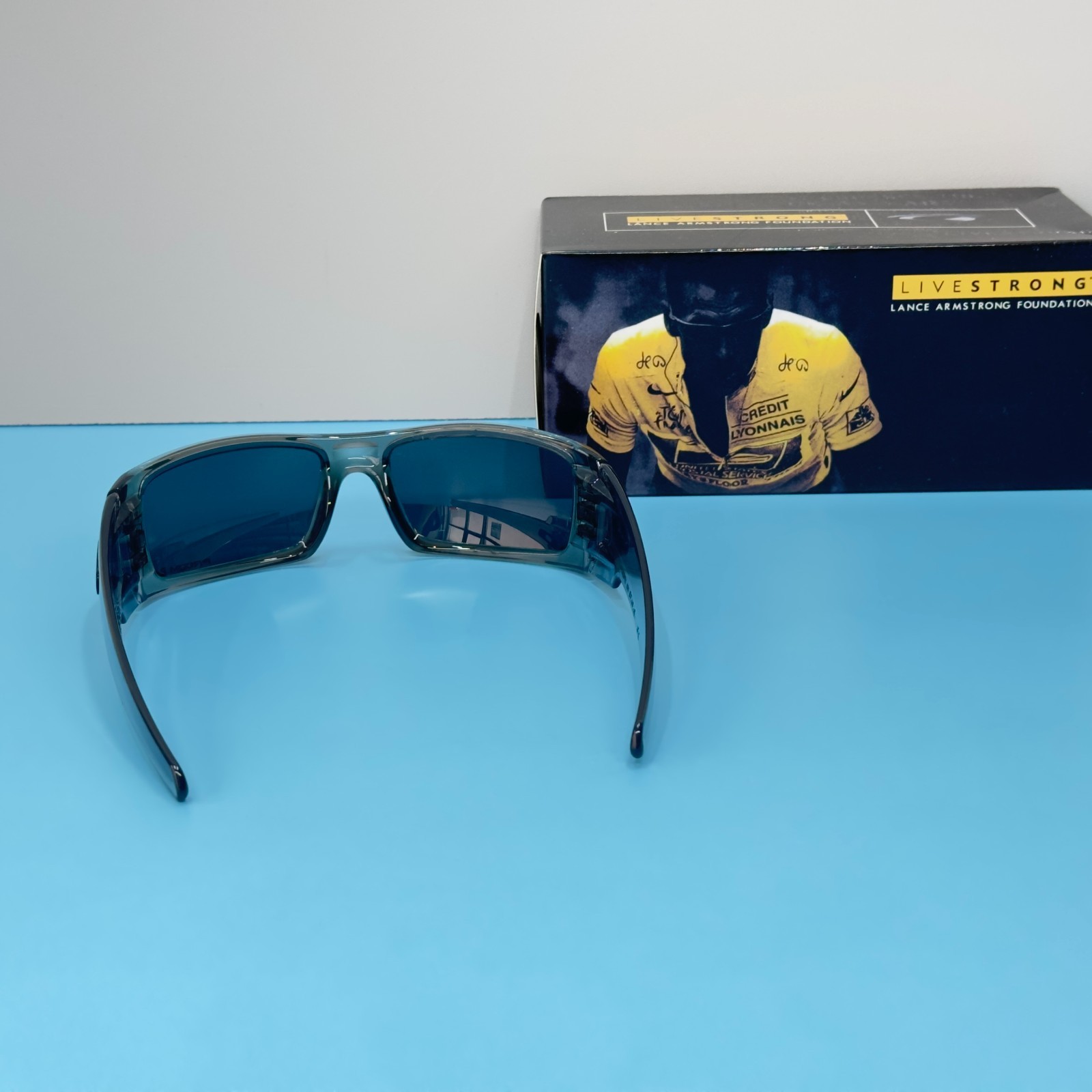 Oakley Gascan OO9014 Transparent Gray Frame Gray Lens Sunglasses New w/ Box
