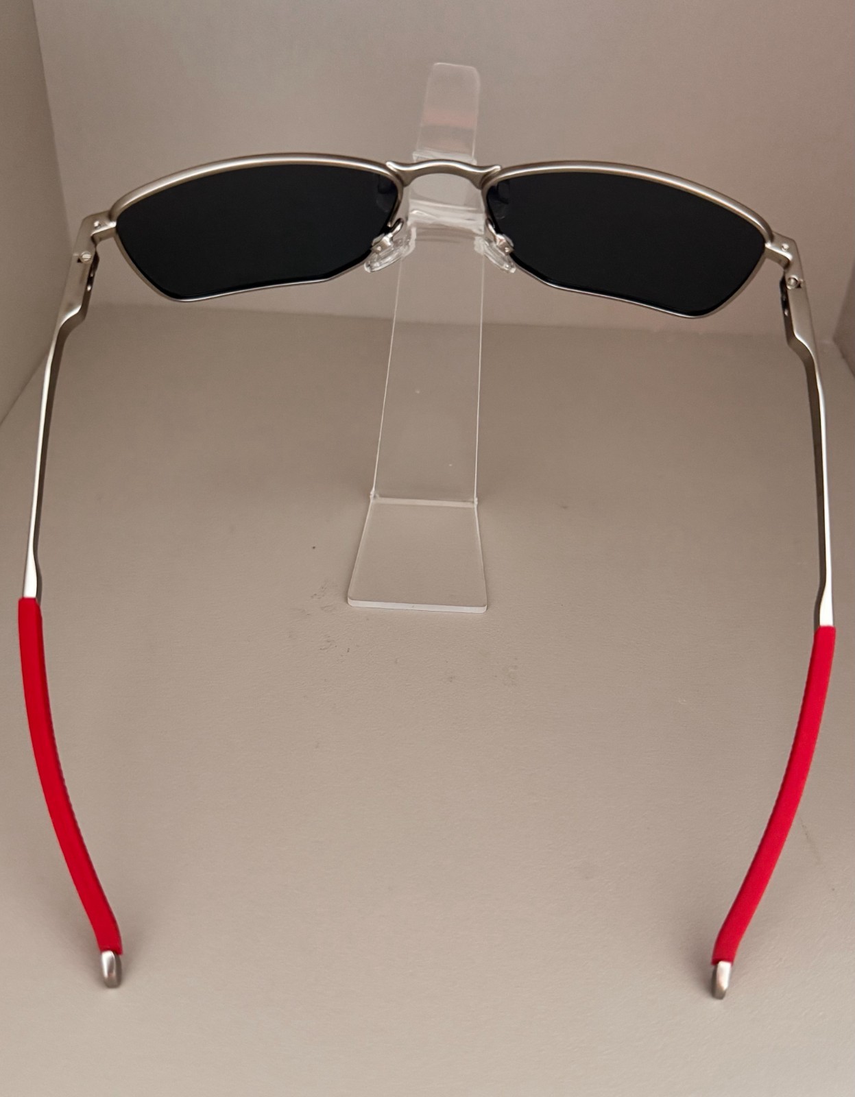 Oakley Ejector OO4142 Silver FramePRIZM* Red Lens Polarized Sunglasses/