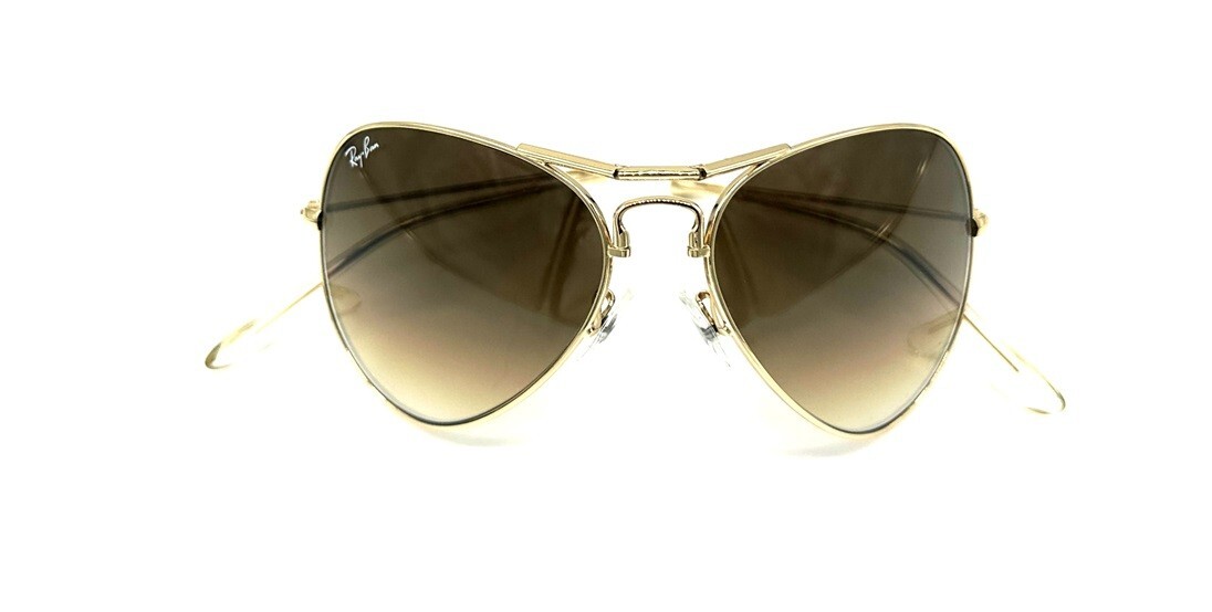 Ray Ban Sunglasses Aviator Fold 3479 Gold/Gradient Brown 001/51 Non Polarized