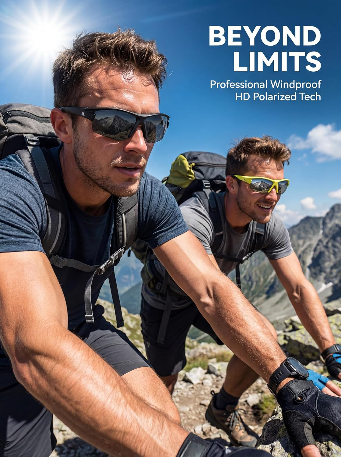 Polarized Sports Sunglasses for Men Women, 29G Lightweight | Anti-Glare Flexible