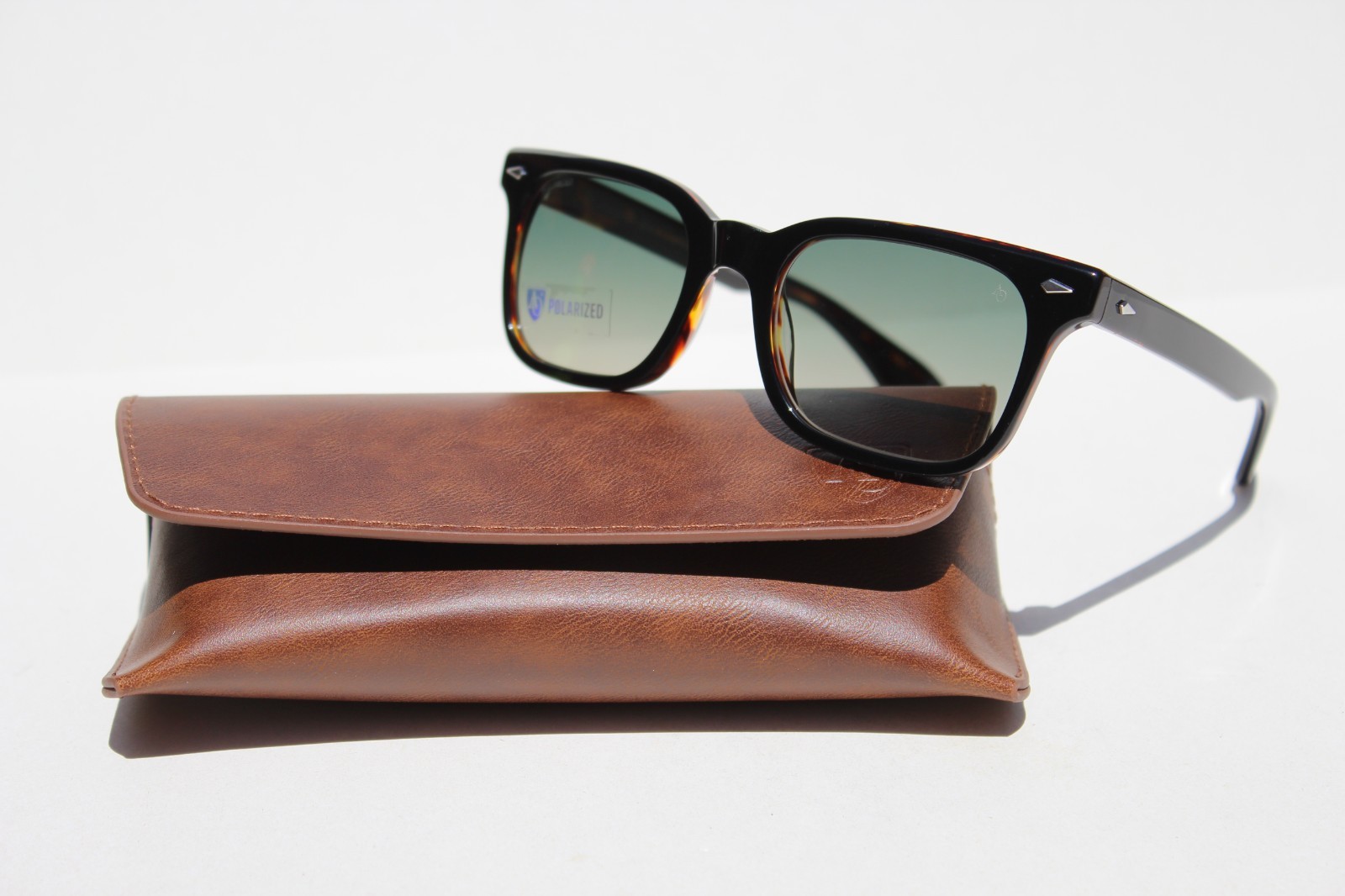 AMERICAN OPTICAL Tournament POLARIZED Sunglasses Black Tortoise/Green ST EGN-P