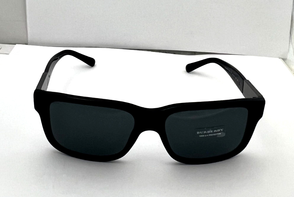 BURBERRY B4170 3001/87 57 17 140 3N GLOSS BLACK SUNGLASSES