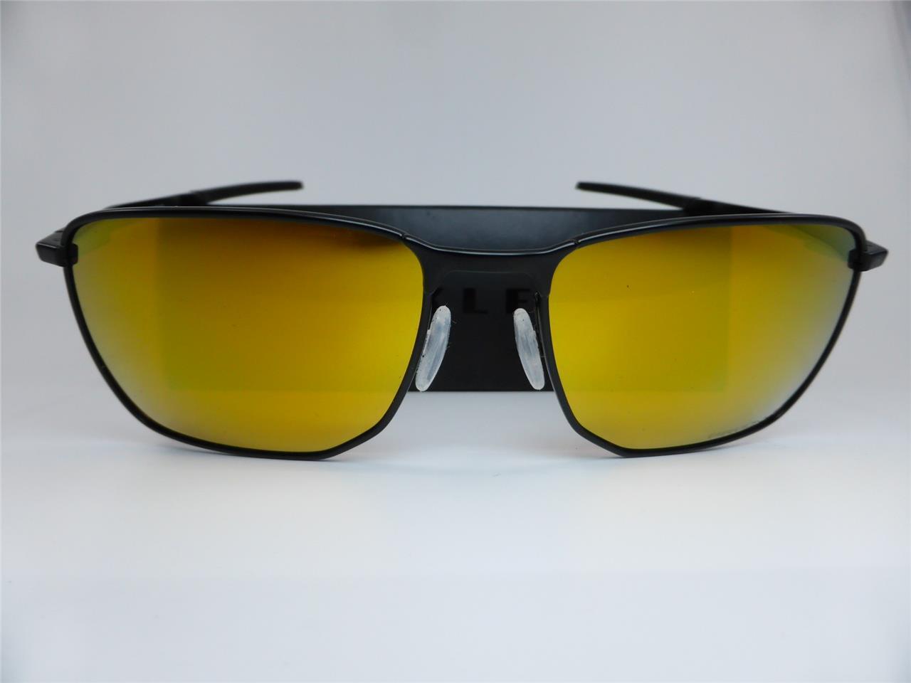 Oakley Sunglasses EJECTOR Satin Black – Prizm 24K Gold POLARISED Lenses 4142-14