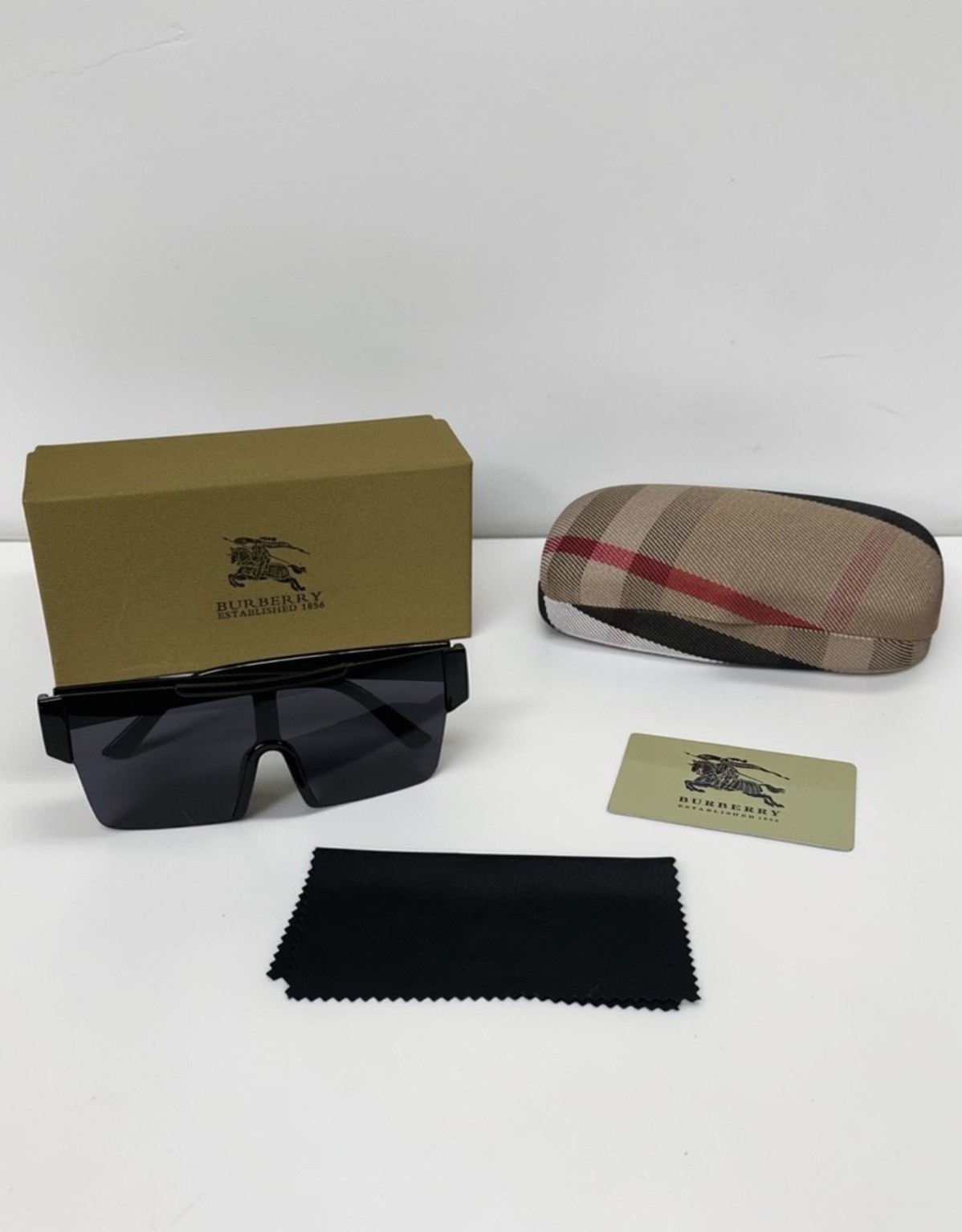 Burberry BE4291 Men’s Sunglasses – Black Frame & Lens – Free Ship! + Returns ✅