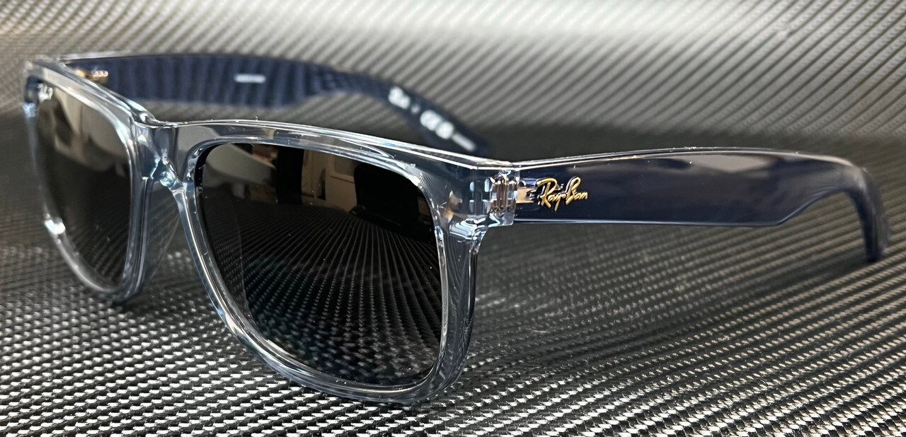 RAY BAN RB4165 6596T3 Transparent Blue Polarized Men’s 51 mm Sunglasses
