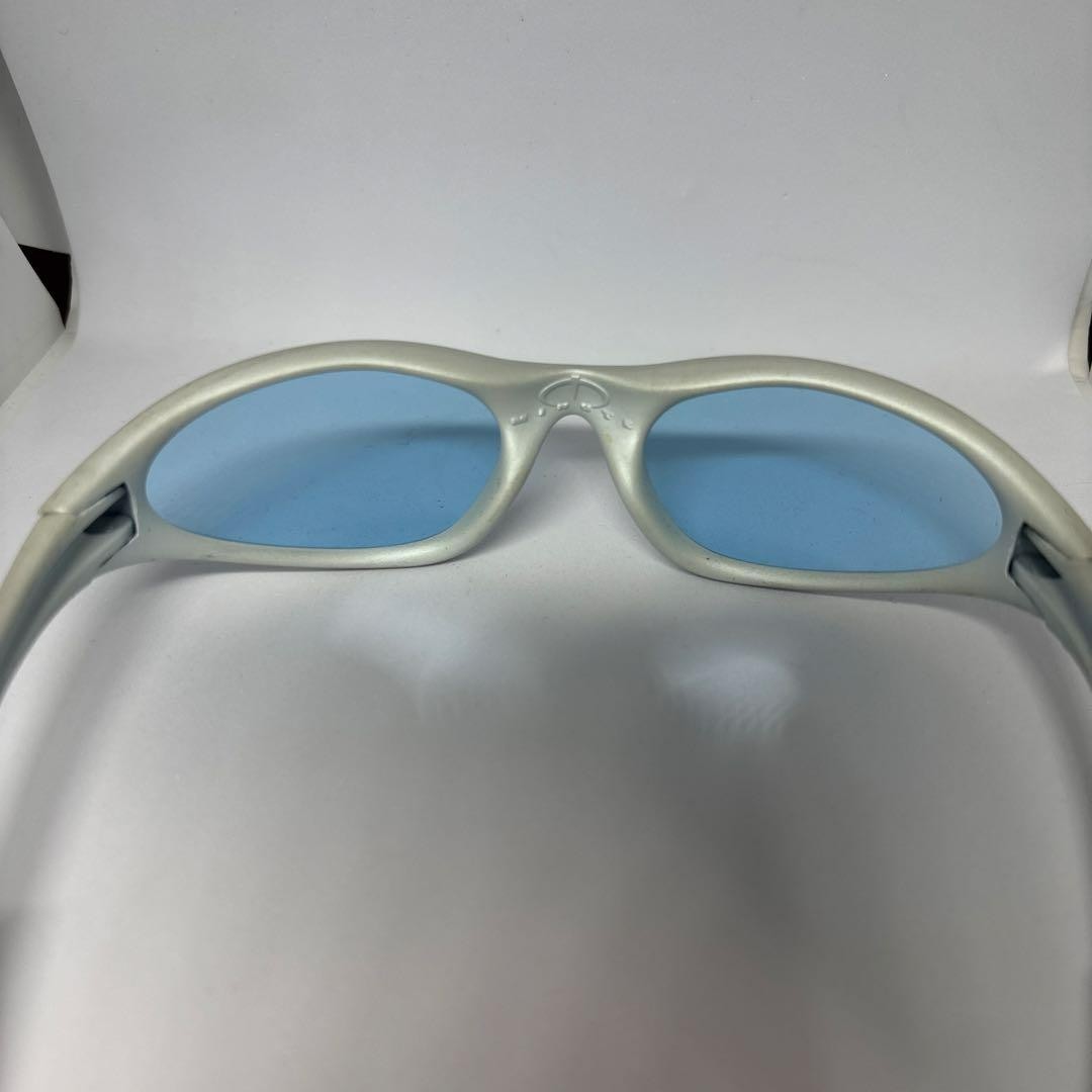 OAKLEY Minute Sunglasses 90s Tech Style Gray-Blue Frame MADE in USA