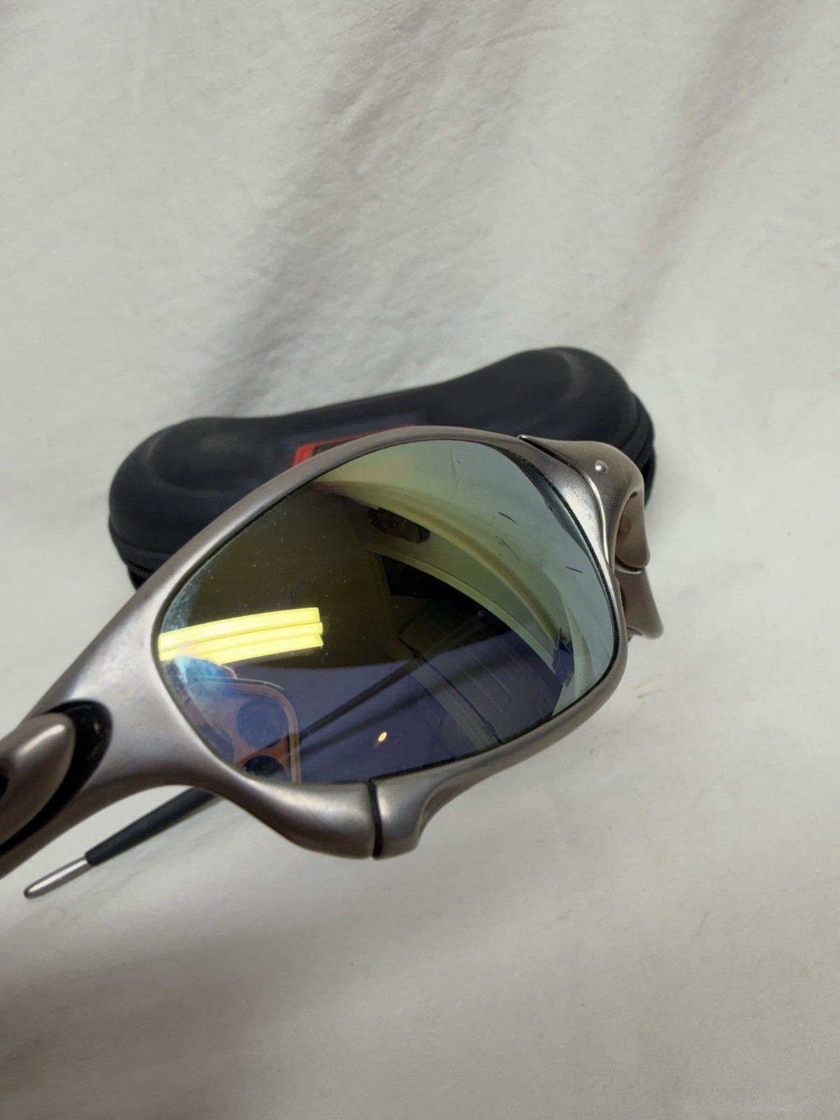 Vintage Oakley Juliet X Metal Plasma Ice Iridium Sunglasses JE041982A USA 2004