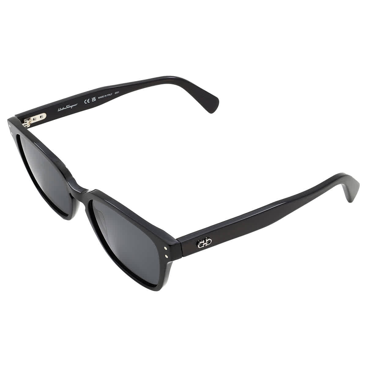 Salvatore Ferragamo Grey Square Men’s Sunglasses SF1040S 001 55 SF1040S 001 55