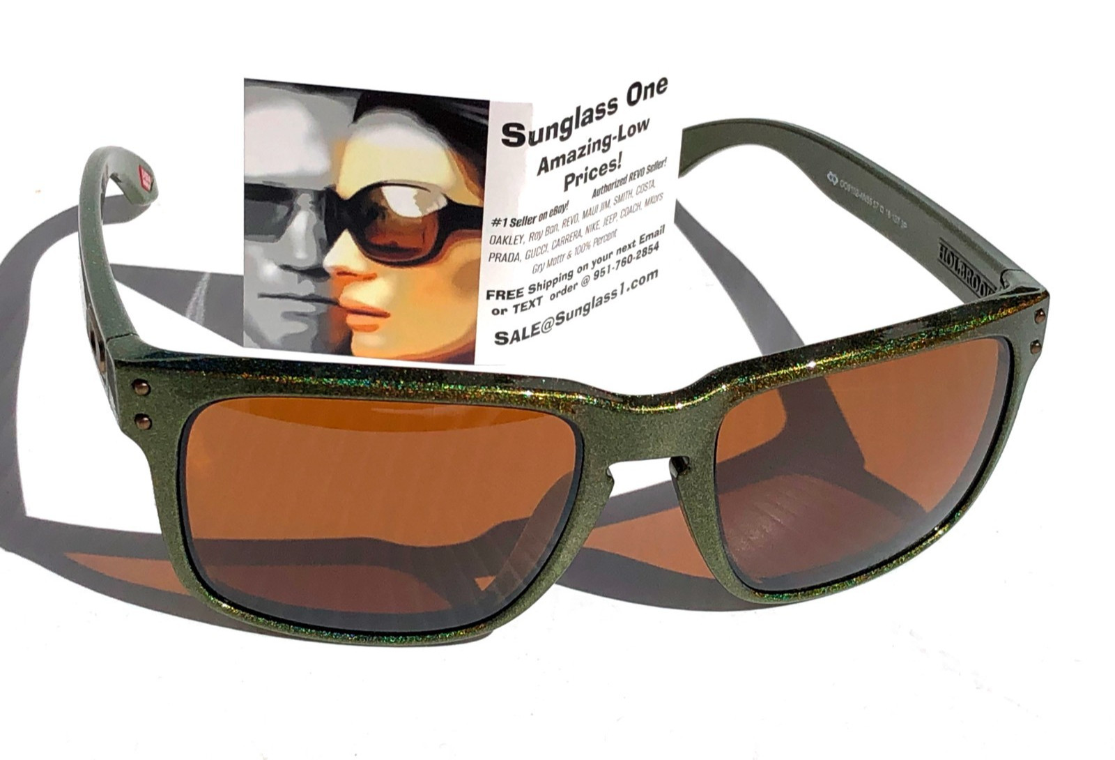 Oakley HOLBROOK Fern Spacedust POLARIZED PRIZM Tungsten Lens Sunglass 9102-AN