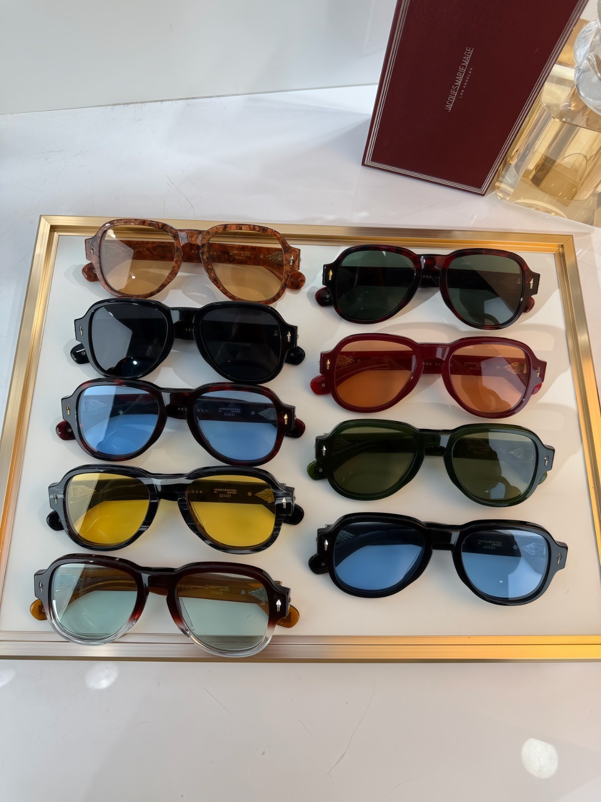 JACQUES MARIE MAGE Style Unisex Sunglasses – MODEL: REDCLOUD SIZE：52口21 150