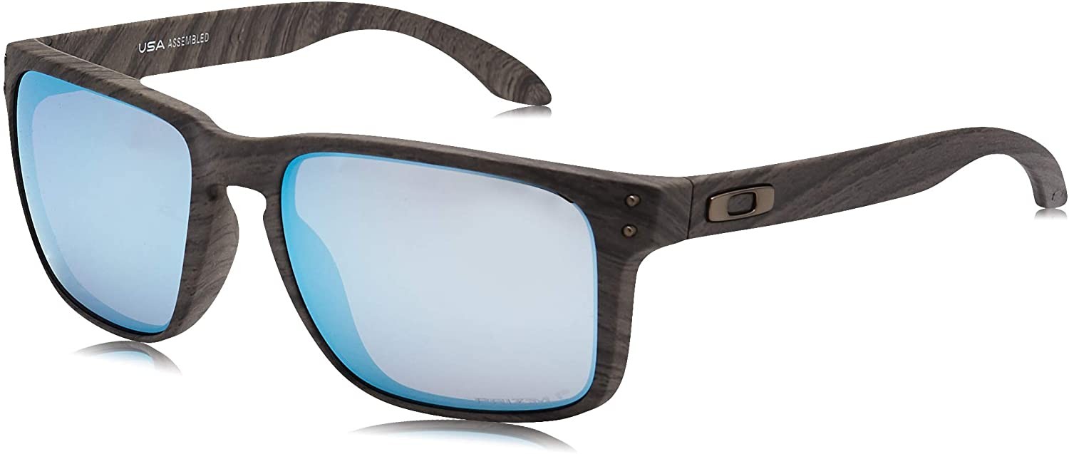 Oakley 0Oo9417 Holbrook Xl Square Sunglasses – Woodgrain / Prizm Deep H2O