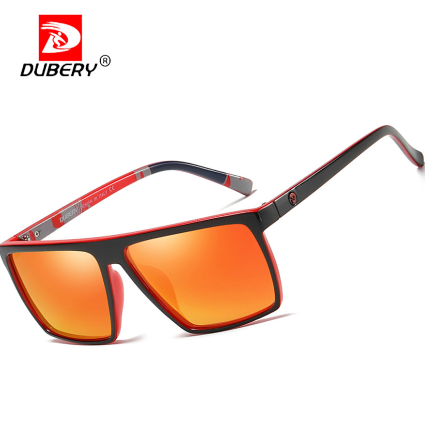DUBERY Men Women Polarized Sport Sunglasses Square Driving Fishing Glasses UV400