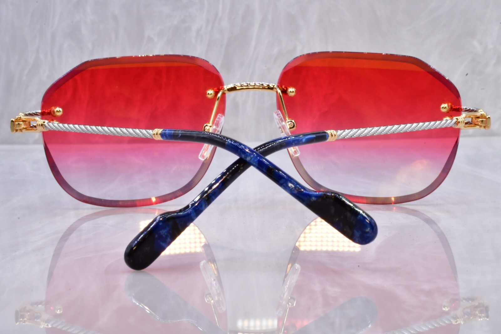 Artifact “Rope Line” Sunglasses Model 504/1 Cherry cartier Gradient Bi coloR