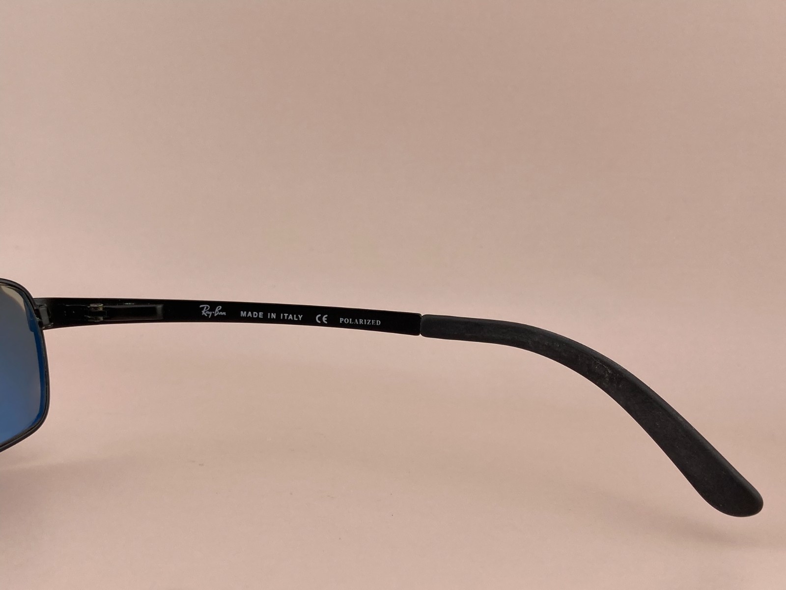 Ray Ban Sunglasses RB 3194 006/58 Black Metal Sports Wrap G15 Green Polarized