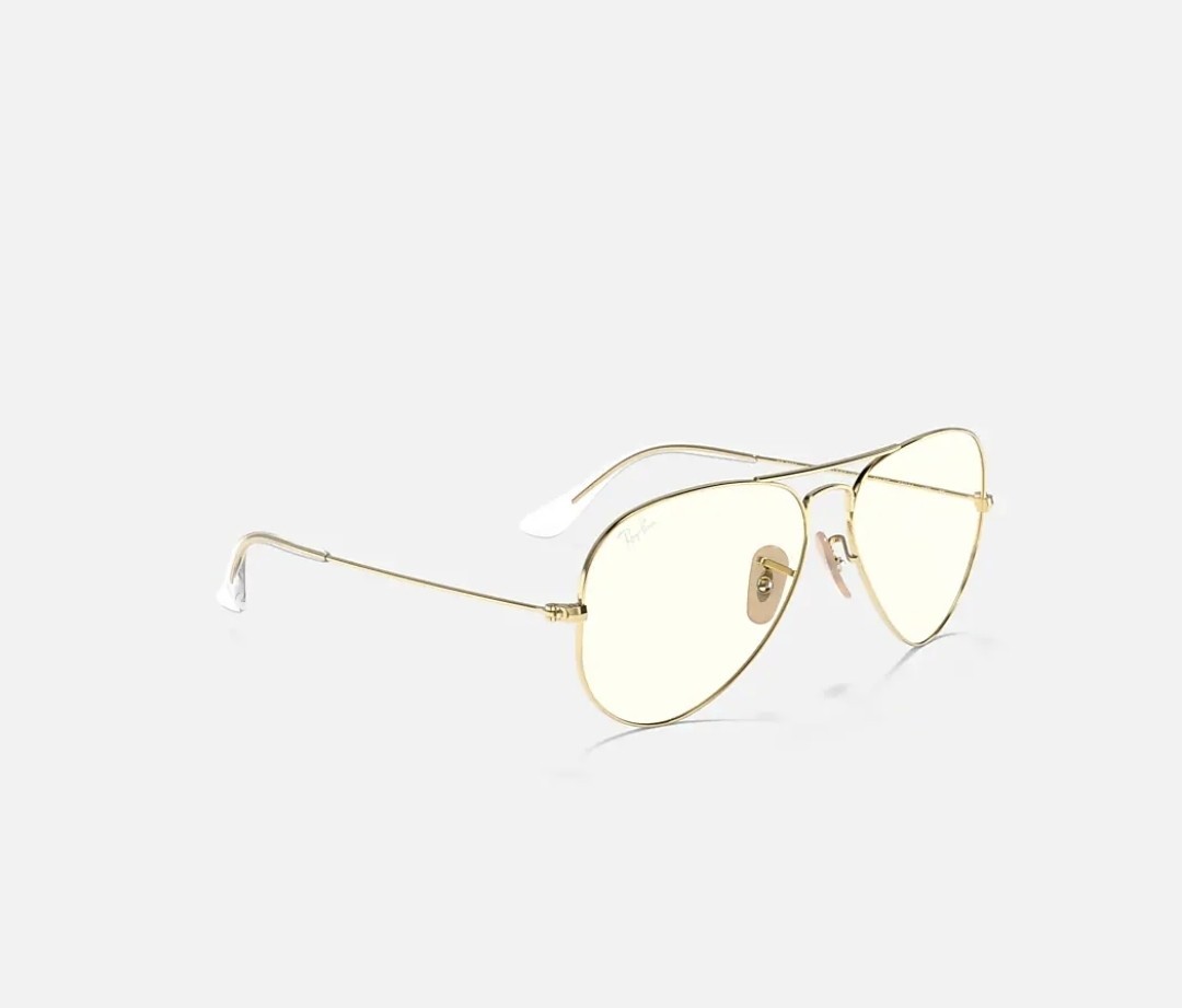 Ray-Ban Aviator RB3025 Clear Evolve Gold Photochromic Sunglasses