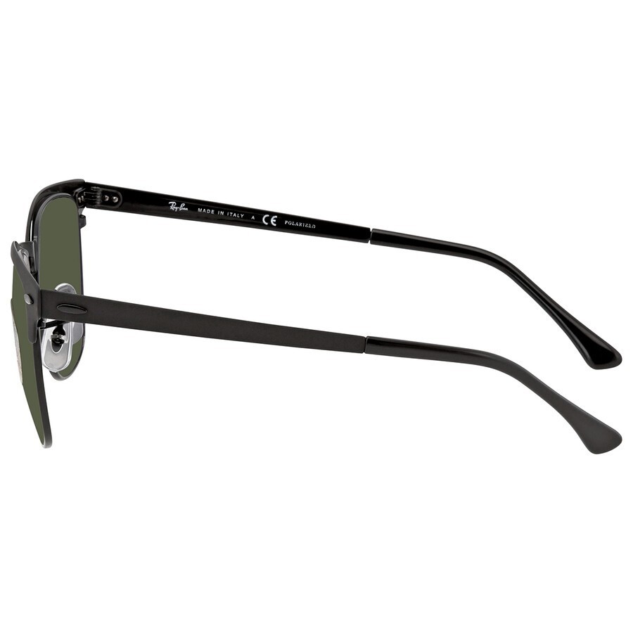 Ray-Ban Clubmaster Metal Polarized Green G-15 Sunglasses 0RB3716-186/5851 NEW