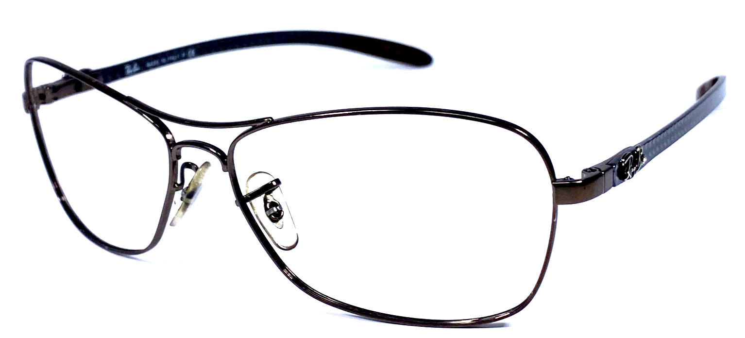 RAY-BAN RB8302 014 Italy Carbontech Brow Aviator Sunglasses Frame 58-15mm