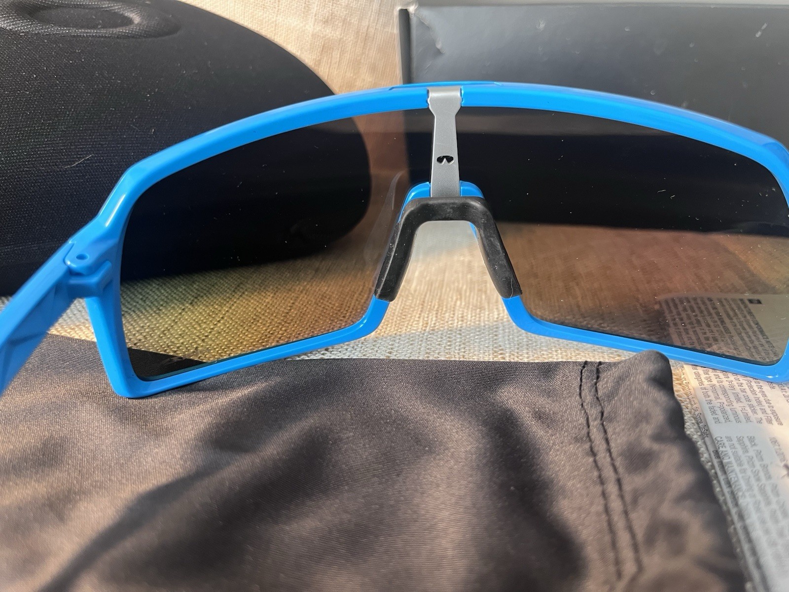 Oakley Sutro OO9406 Shield Sunglasses Blue Frame Mirrored Blue Lenses