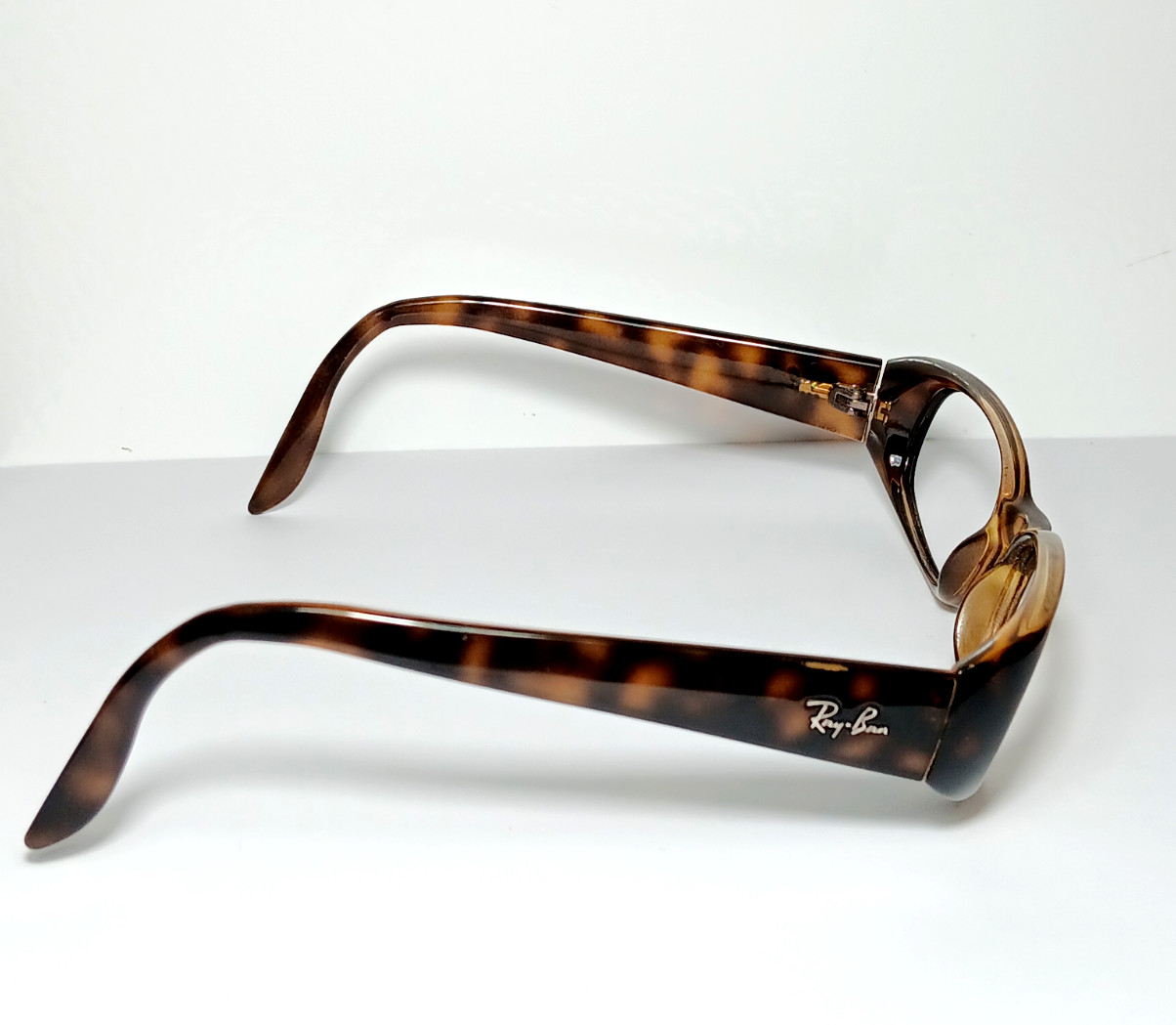 Ray-Ban Made In Italy Tortoise Pattern Sunglasses (Frames Only No Lenses)