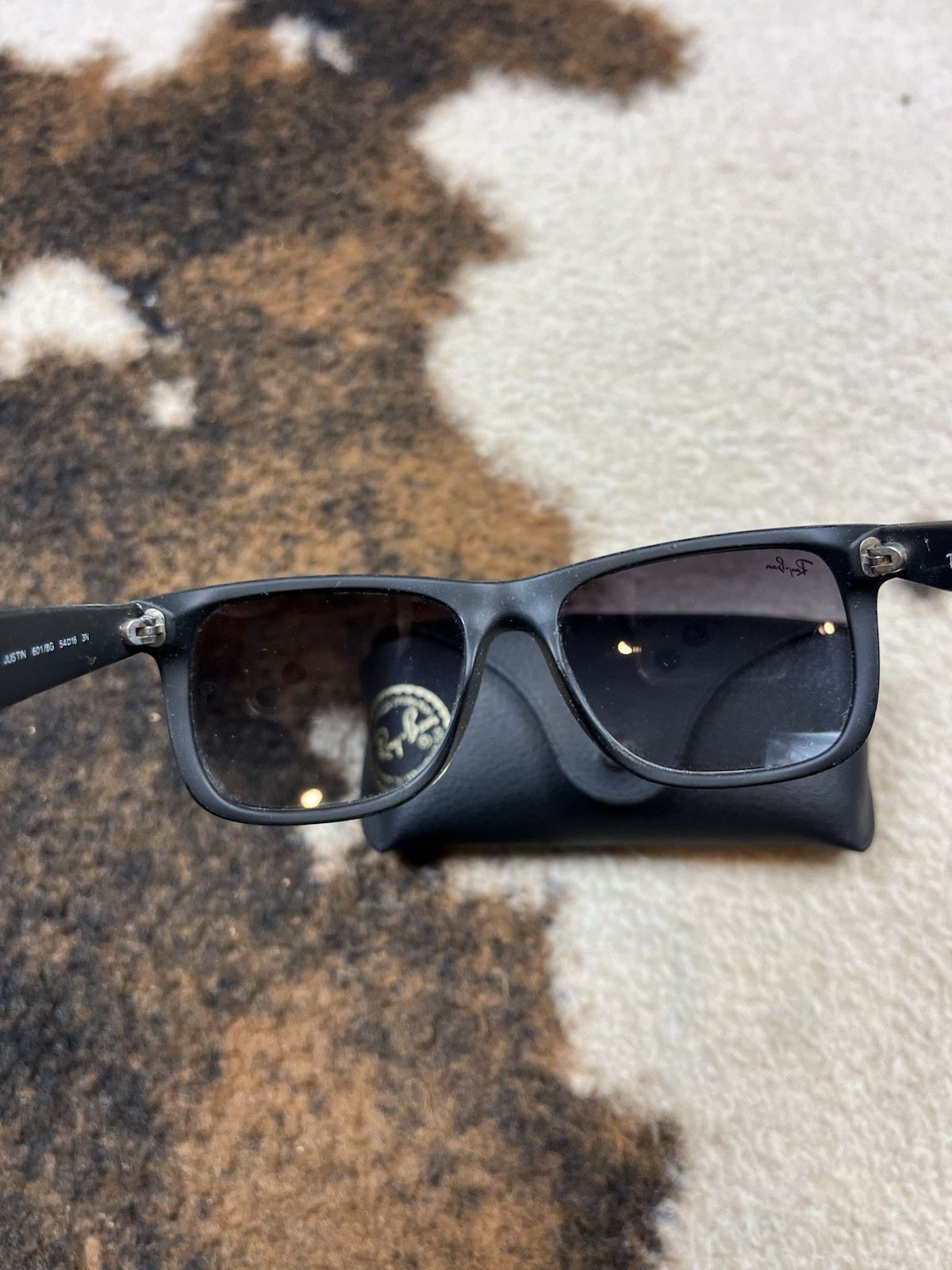 Ray Ban Sunglasses JUSTIN RB4165 601/8G 54-16 Black