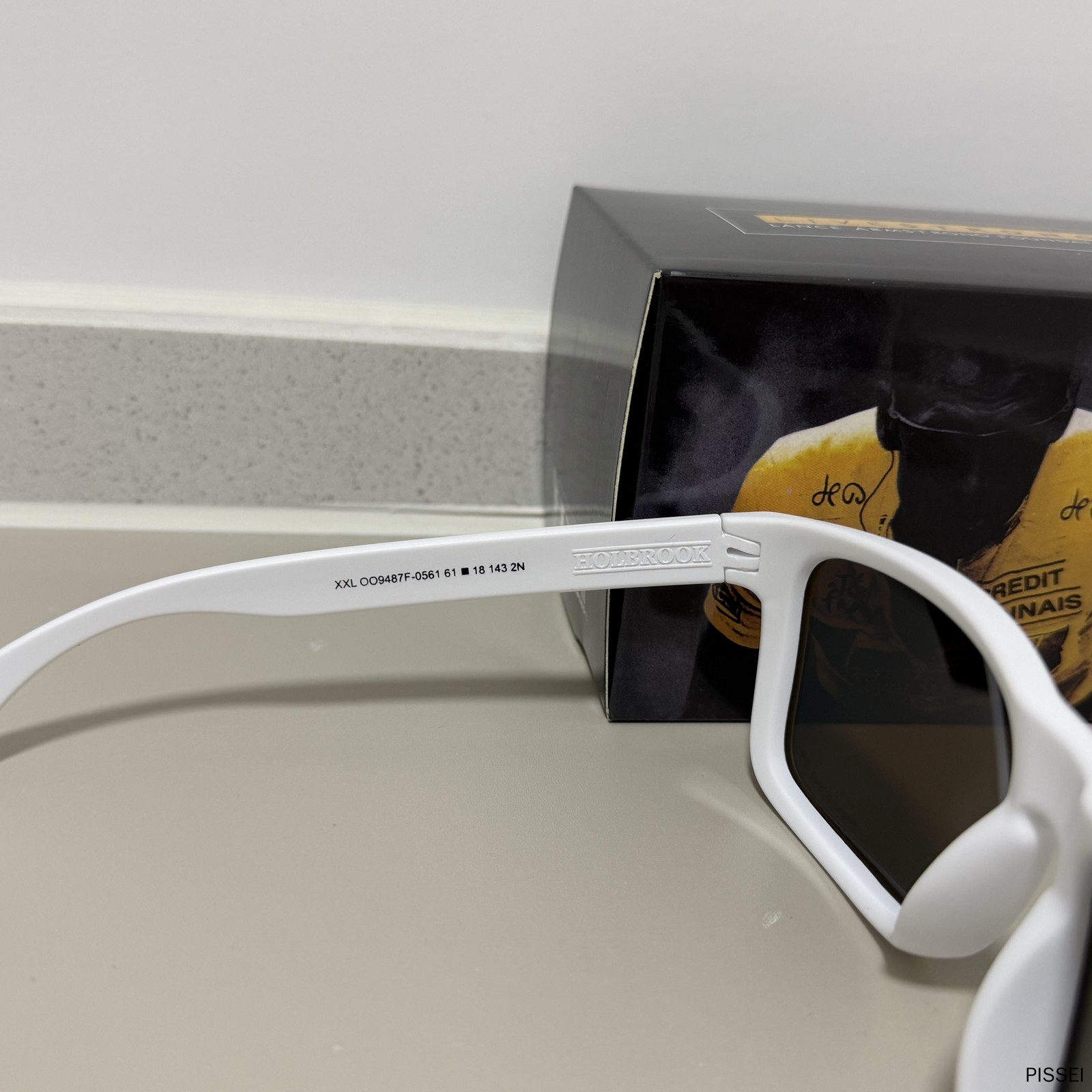 Oakley HOLBROOK XXL 9487 White frame sunglasses with ice blue polarized IN BOX