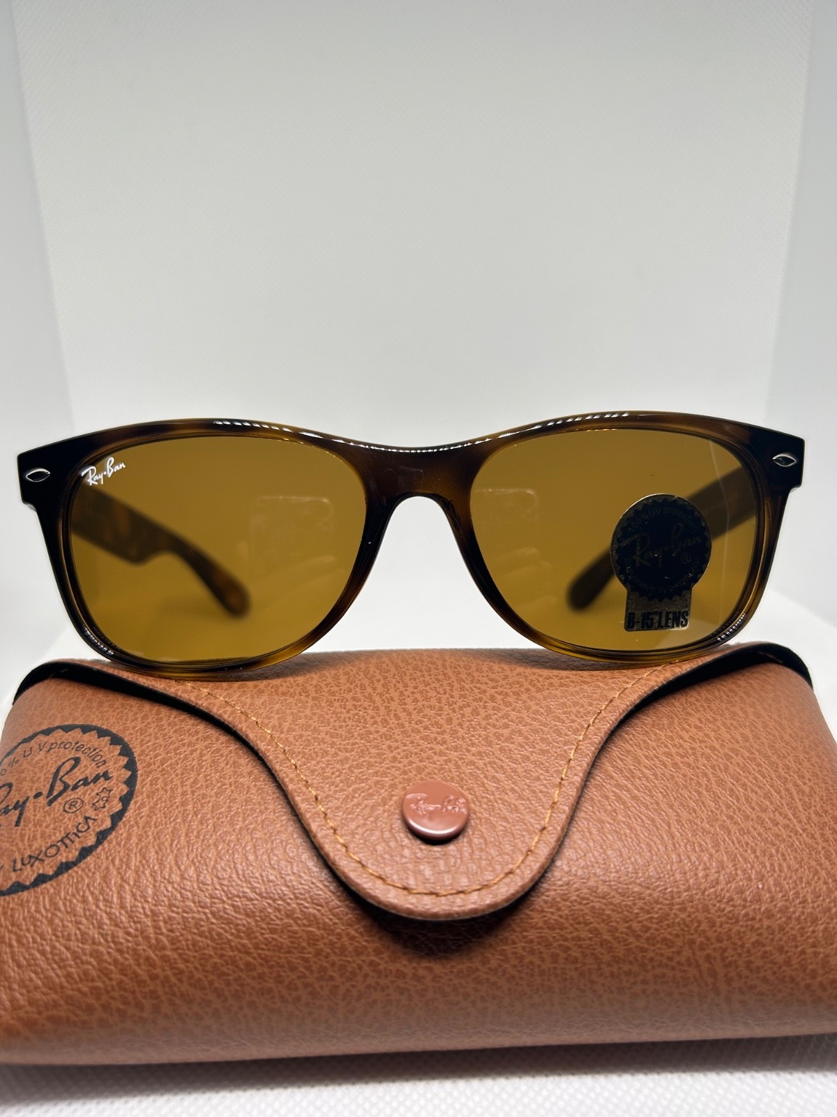 Ray-Ban RB2132 New Wayfarer 710 Tortoise Brown Sunglasses 55-18 145 3N