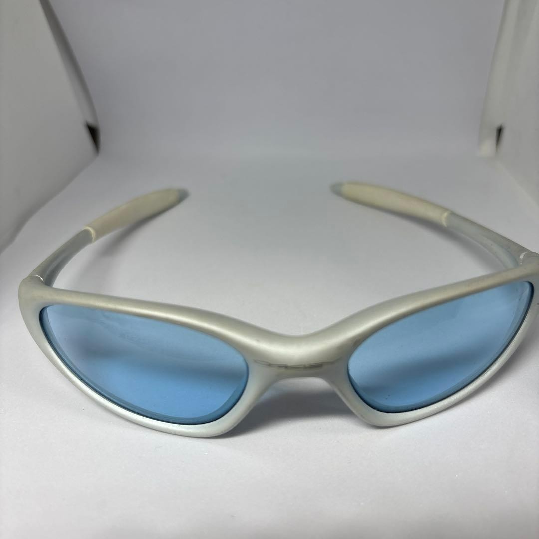 OAKLEY Minute Sunglasses 90s Tech Style Gray-Blue Frame MADE in USA