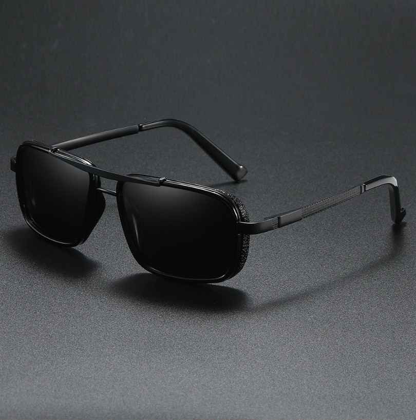 Metal Square Retro Polarized Sunglasses Men Women Outdoor Sports Glasses UV400