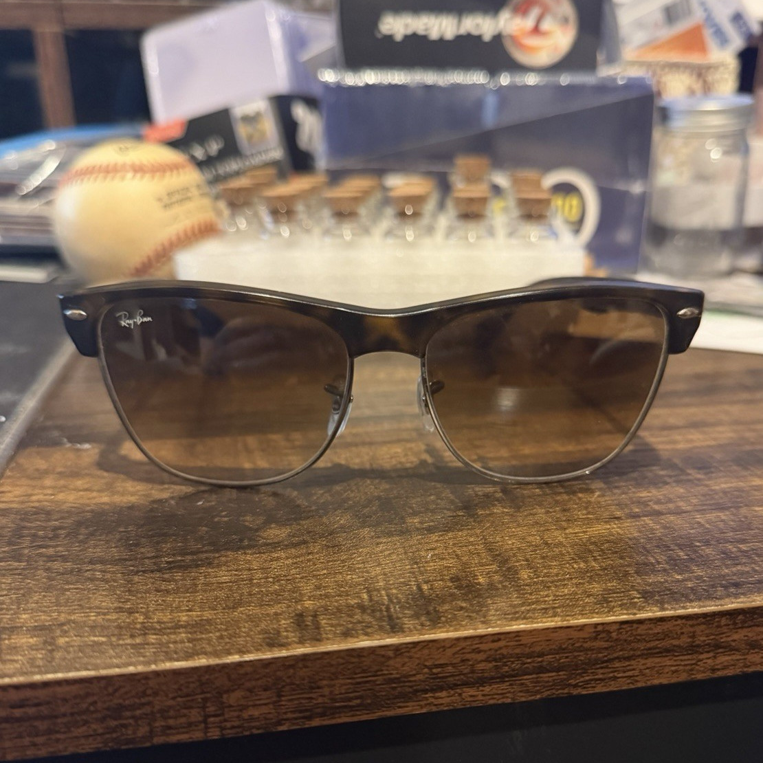 Ray-Ban RB4175 Square Tortoise Shell Sunglasses Brown Tinted Lenses 145mm