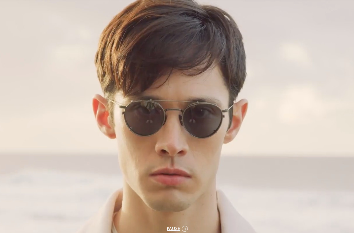 OLIVER PEOPLES TAKUMI TK-1 CLIP ON in Pewter/ Blue MSRP$277 clip on only