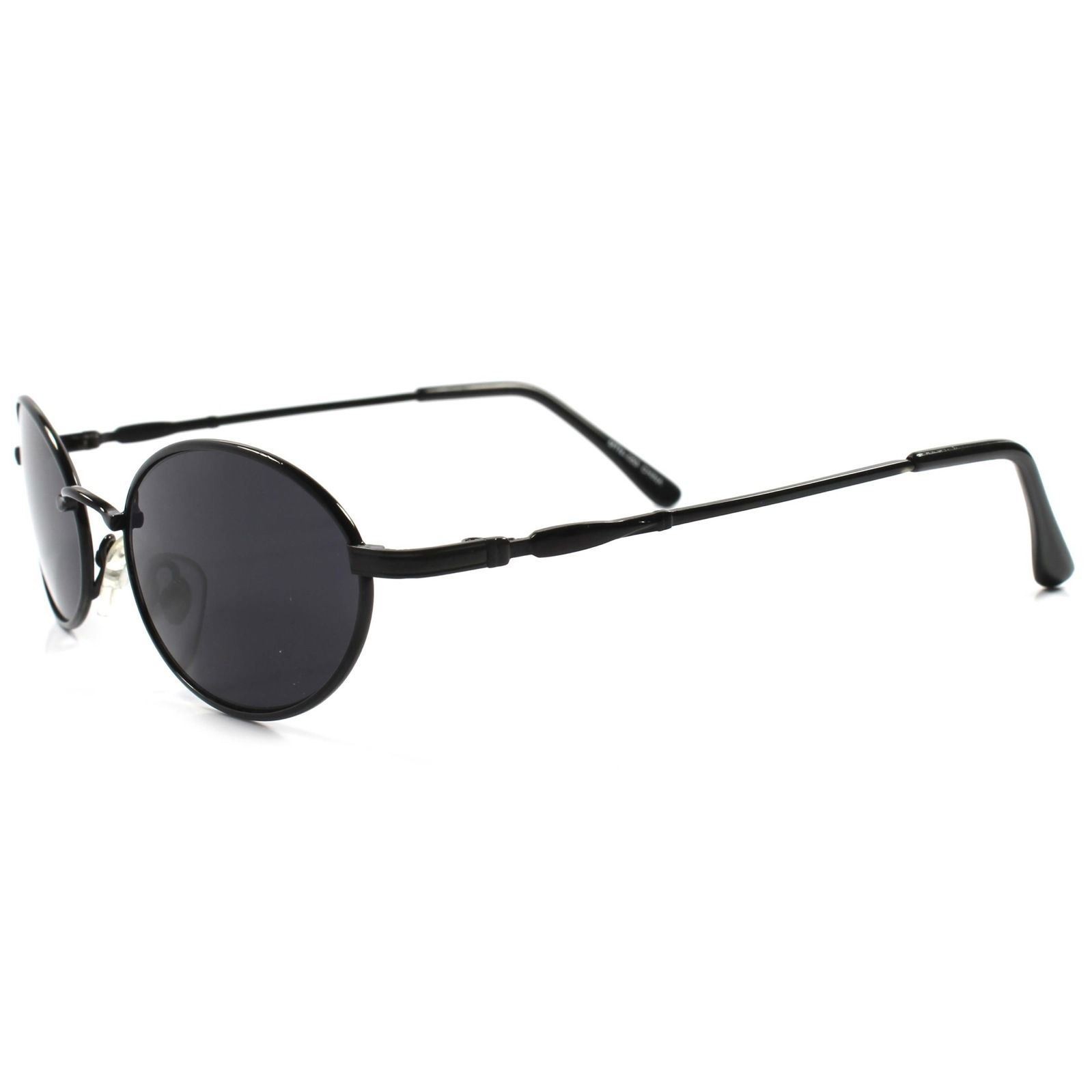Old Fashion 80s 90s Mens Womens Black Indie Vintage Style Round Oval Sunglasses