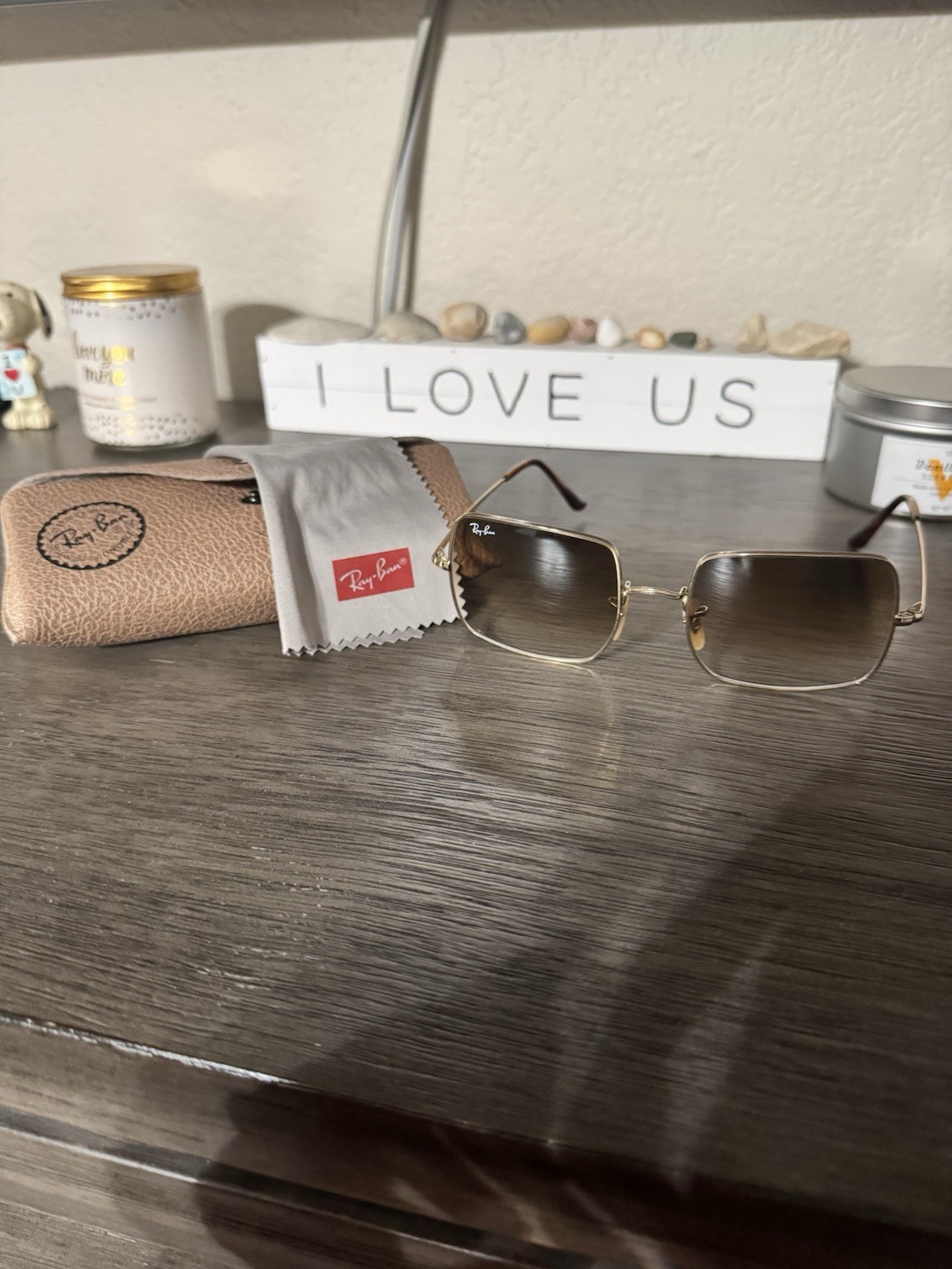 Ray Ban RB1971 Square Aviator Sunglasses