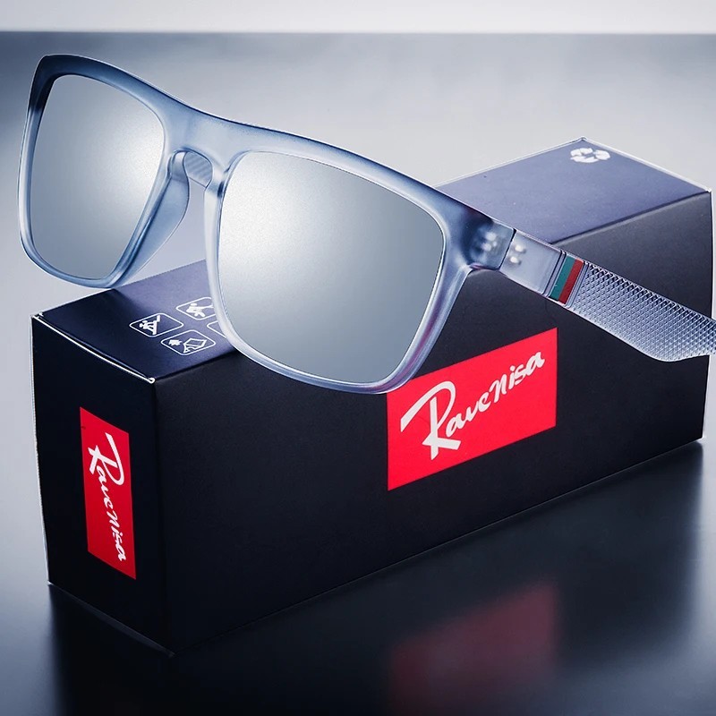 Fashion Square Vintage Polarized Sunglasses Men Women Retro Driving Fishing Sun