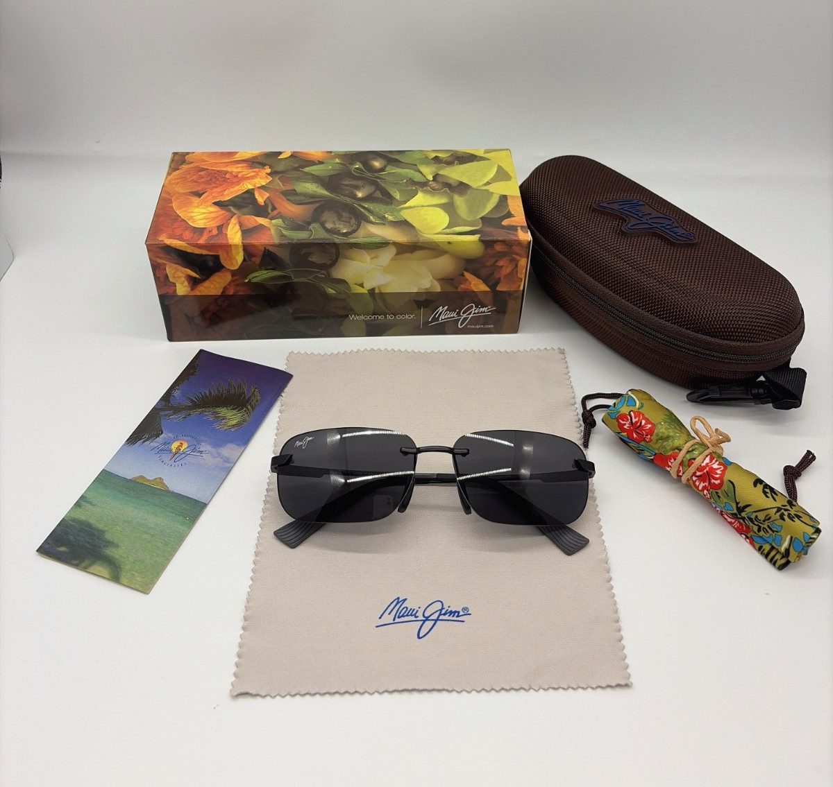 Maui Jim Lanakila 624-02 Polarized Sunglasses Black Frame Black Lens 59/16-140